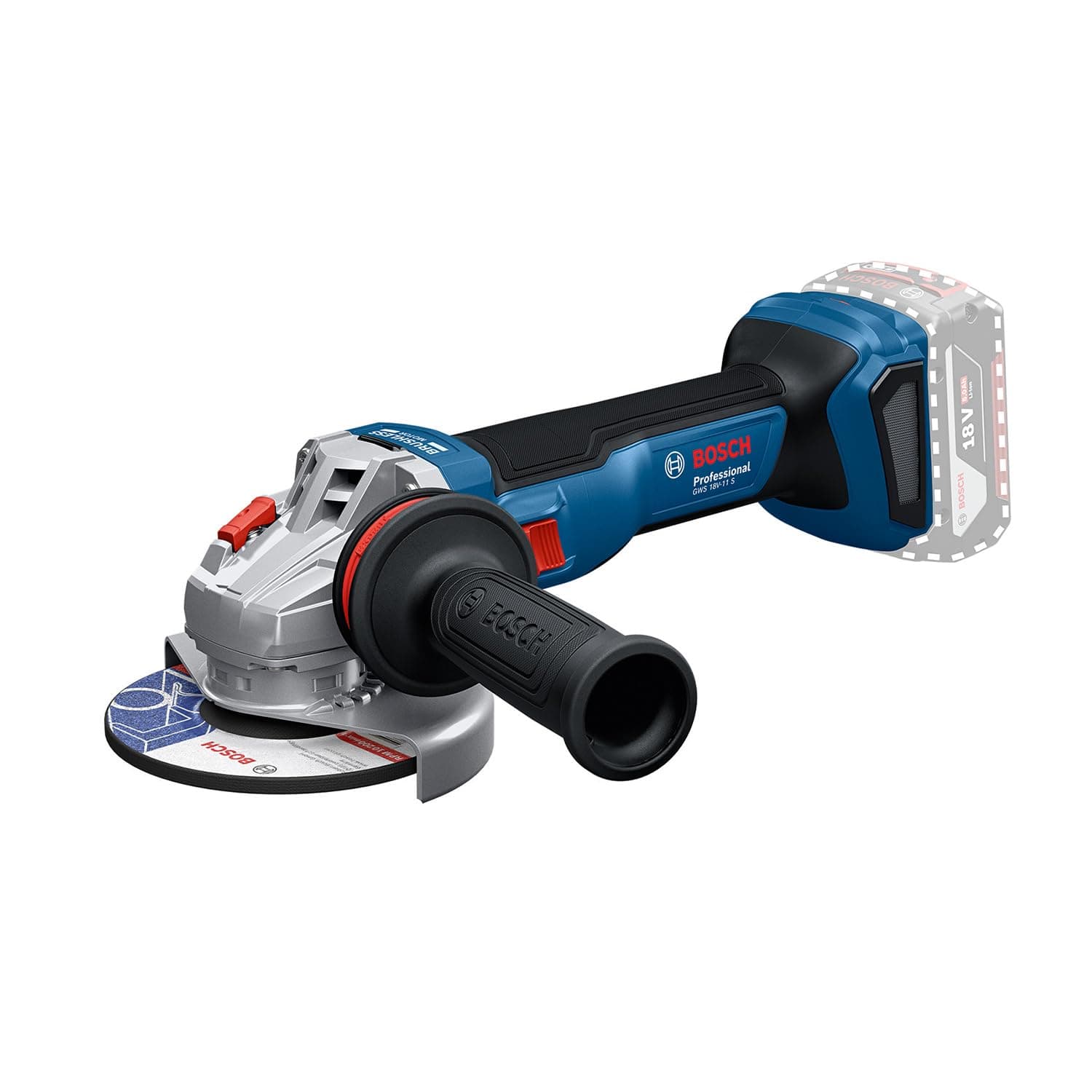 Bosch Professional 18V System Akku-Winkelschleifer GWS 18V-11 S (Scheibendurchmesser 125 mm)