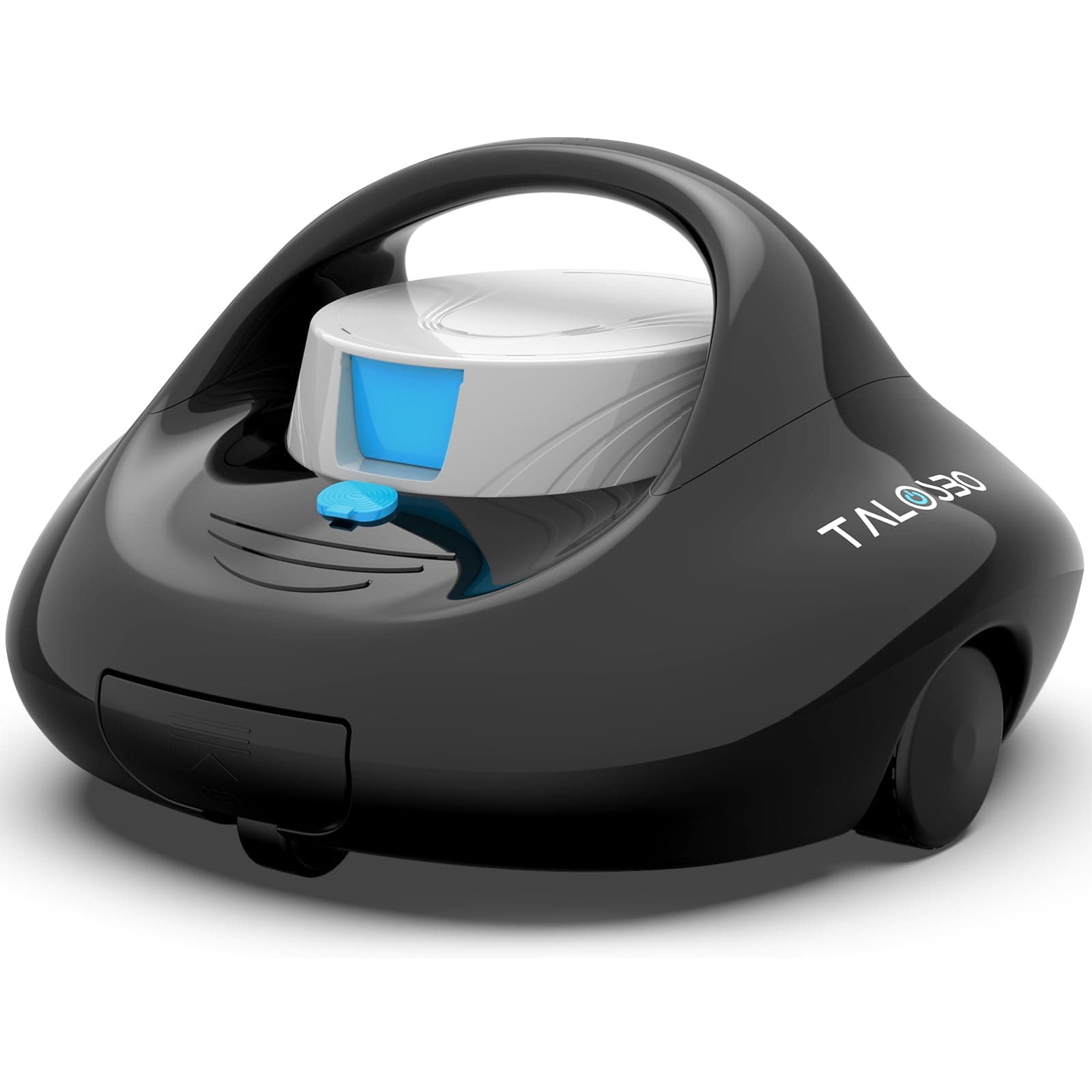 TALOSBO Pleco Se Robot Limpiafondos Piscina, Limpieza Potente de 130 Minutos, Carga Rápida en 2,5 Horas, Motor de Doble Tracción, Ideal para Piscinas de Fondo Plano de hasta 80 m²