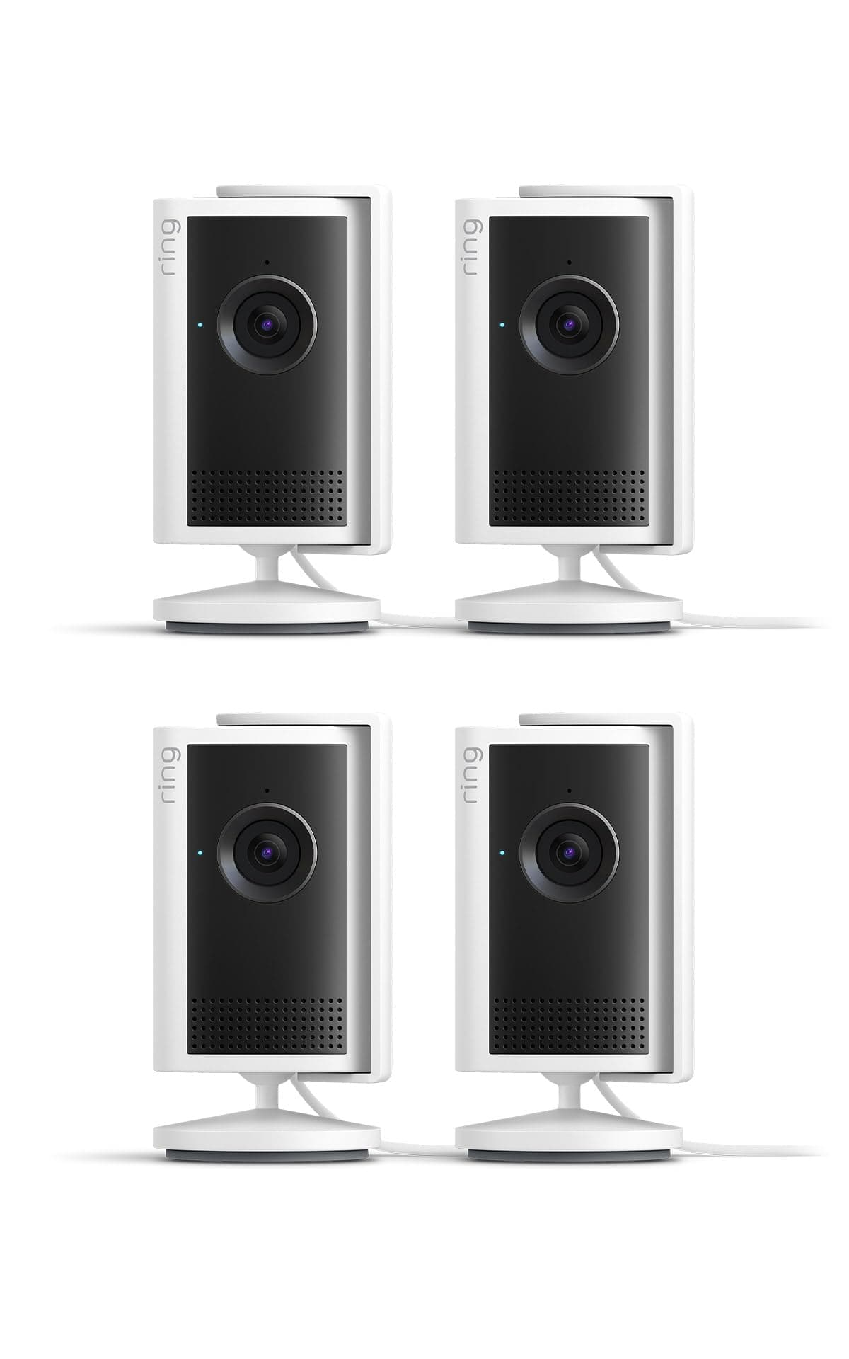 Ring Cámara interior Plus (Indoor Camera Plus, última generación) | Cámara de seguridad, enchufe | Retinal 2K, cubierta manual del objetivo | Prueba gratuita de 30 días del plan de suscripción Ring