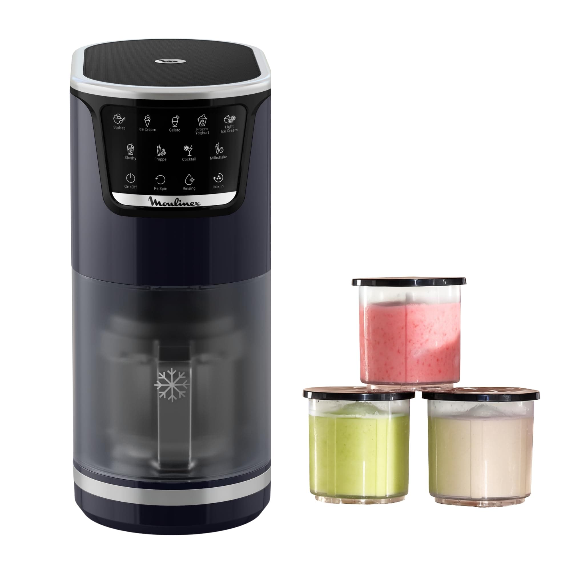 Moulinex Dolci, Machine à glaces, 10 programmes, Nettoyage automatique, Technologie 1-Step Perfector, MJ6038F0