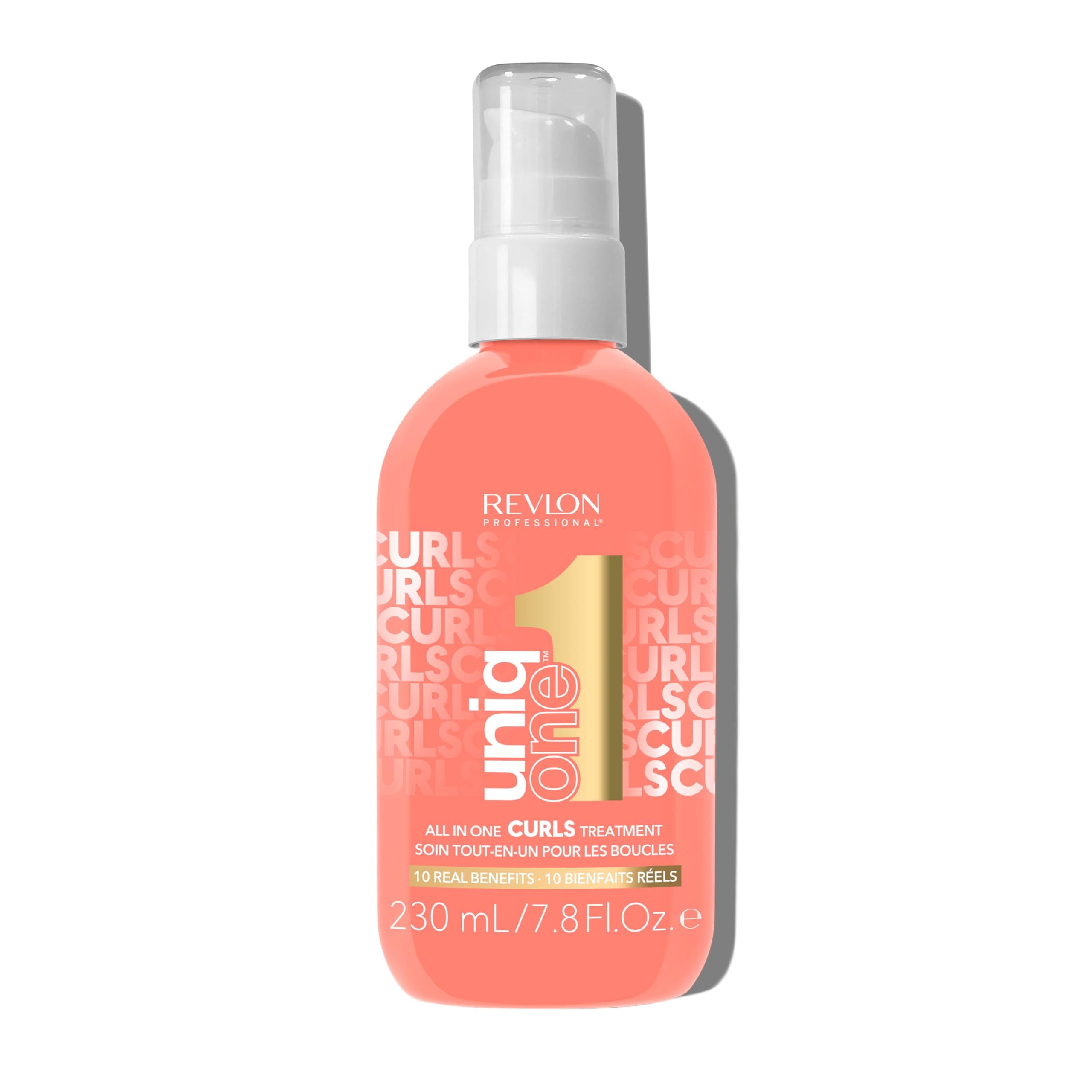 REVLON PROFESSIONAL UniqOne Curls Treatment, 230 ml, Leave in Haarkur für lockiges, gewelltes und krauses Haar, Locken Haarpflege ohne Ausspülen, mit Anti Frizz & Hitzeschutz, vegan