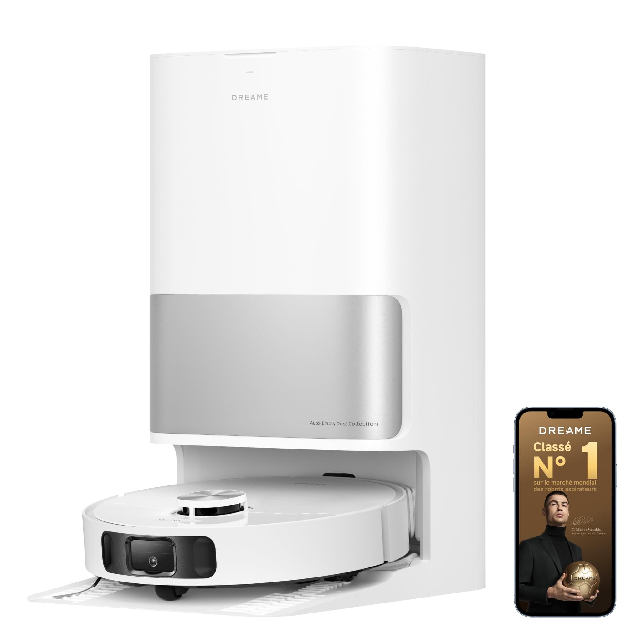 DREAME L10s Ultra Gen 2 Robot Aspirateur Laveur 10 000 Pa, Technologie MopExtend RoboSwing, Base Entièrement Automatique, Mode Animaux, 32 réglages de niveau d'eau, Système de lavage des sols DuoScrub