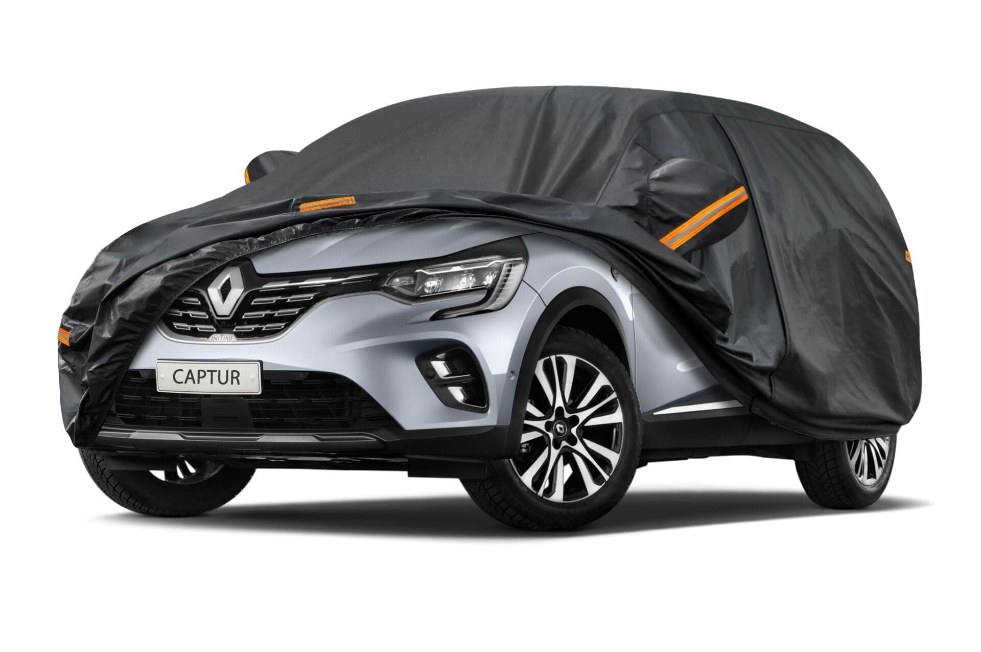 Kayme Bâche Voiture Étanche Respirante Compatible avec Renault Captur/Captur II (2013-2025), 7 Couches Housse de Protection Voiture Extérieur, Contre Pluie Soleil Poussière avec Zip.