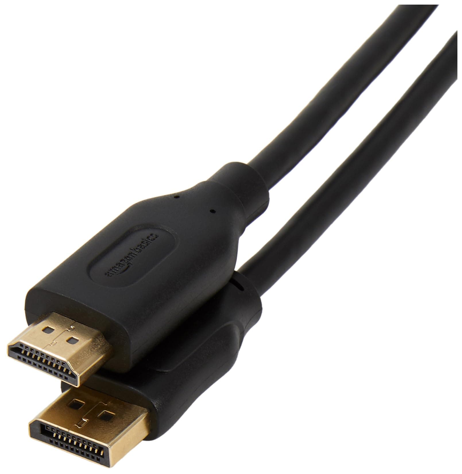 Amazon Basics Câble DisplayPort vers HDMI avec connecteurs plaqués Or - 3 m, Noir