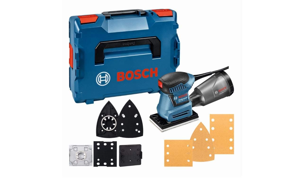 Bosch Professional ponceuse vibrante GSS 160-1 A Multi (puissance 180 W, Ø d’amplitude 1,6 mm, L-BOXX)
