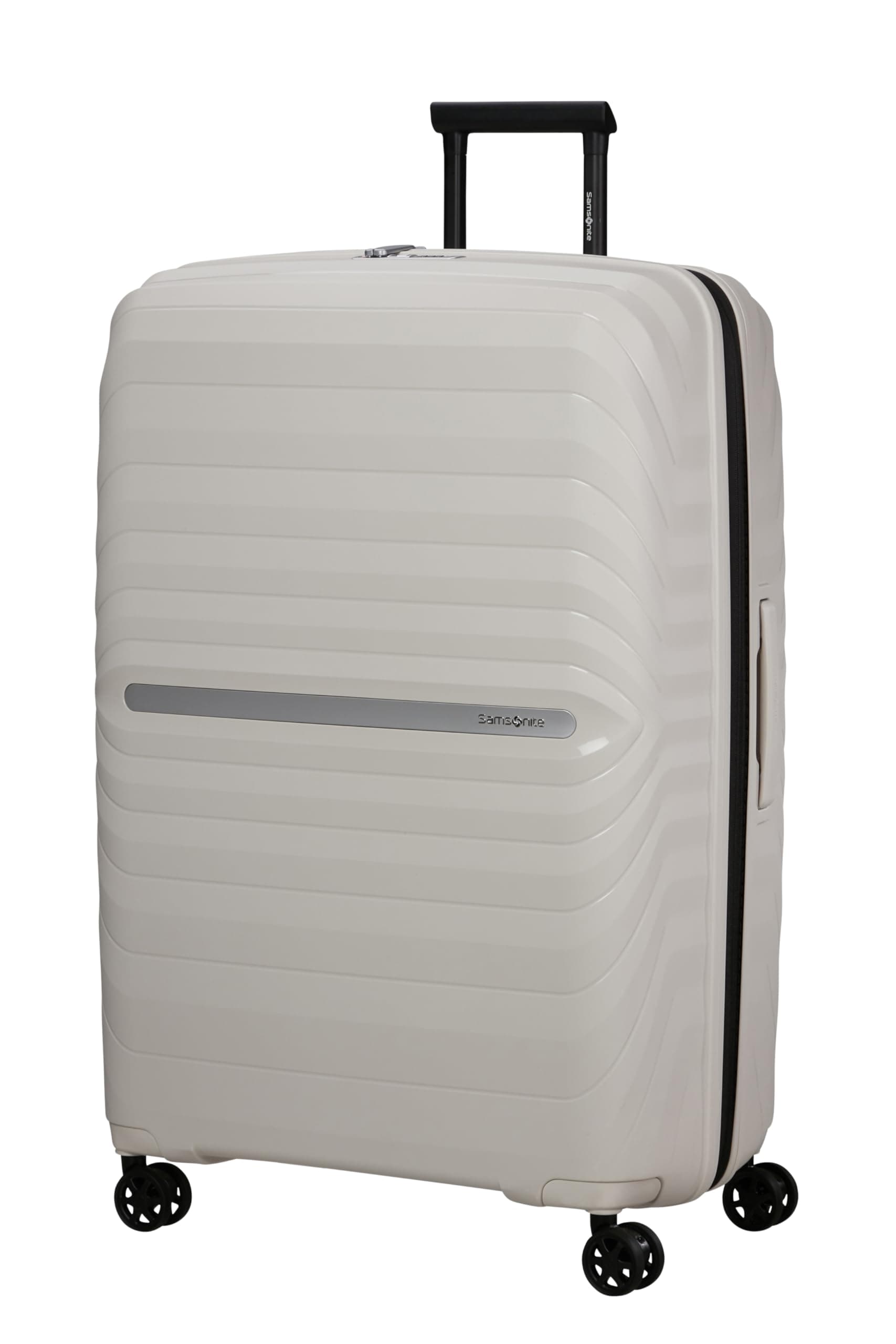 Samsonite Neo Flux - Spinner XL, Maleta expandible, 81 cm, 130/145 L, Beige (Warm Neutral)