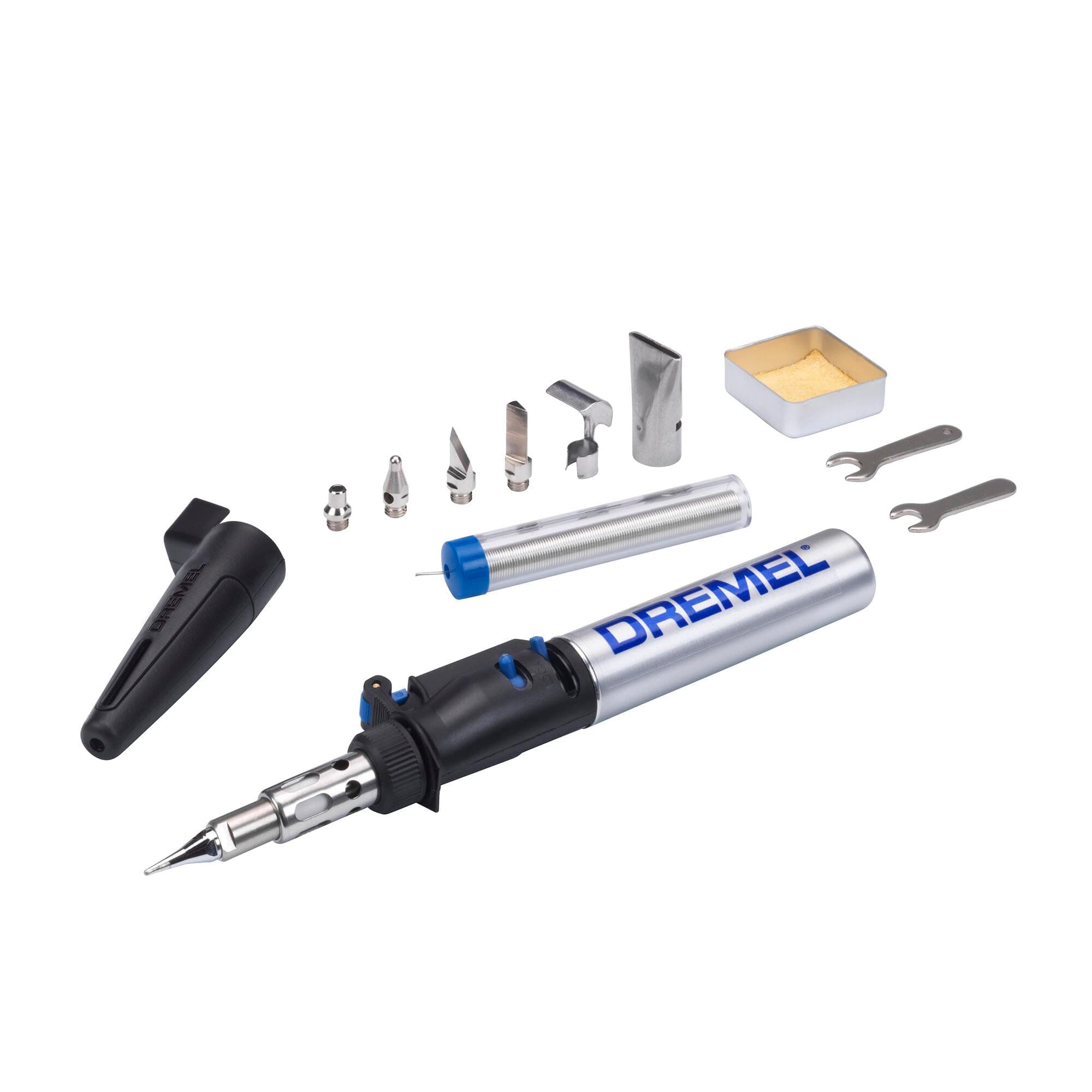 Dremel Saldatore senza fili Dremel Versatip 2000 - Kit di saldatura a gas butano con 7 punte intercambiabili per saldatura, bruciatura del legno, pirografia, creazione di gioielli, arte e artigianato