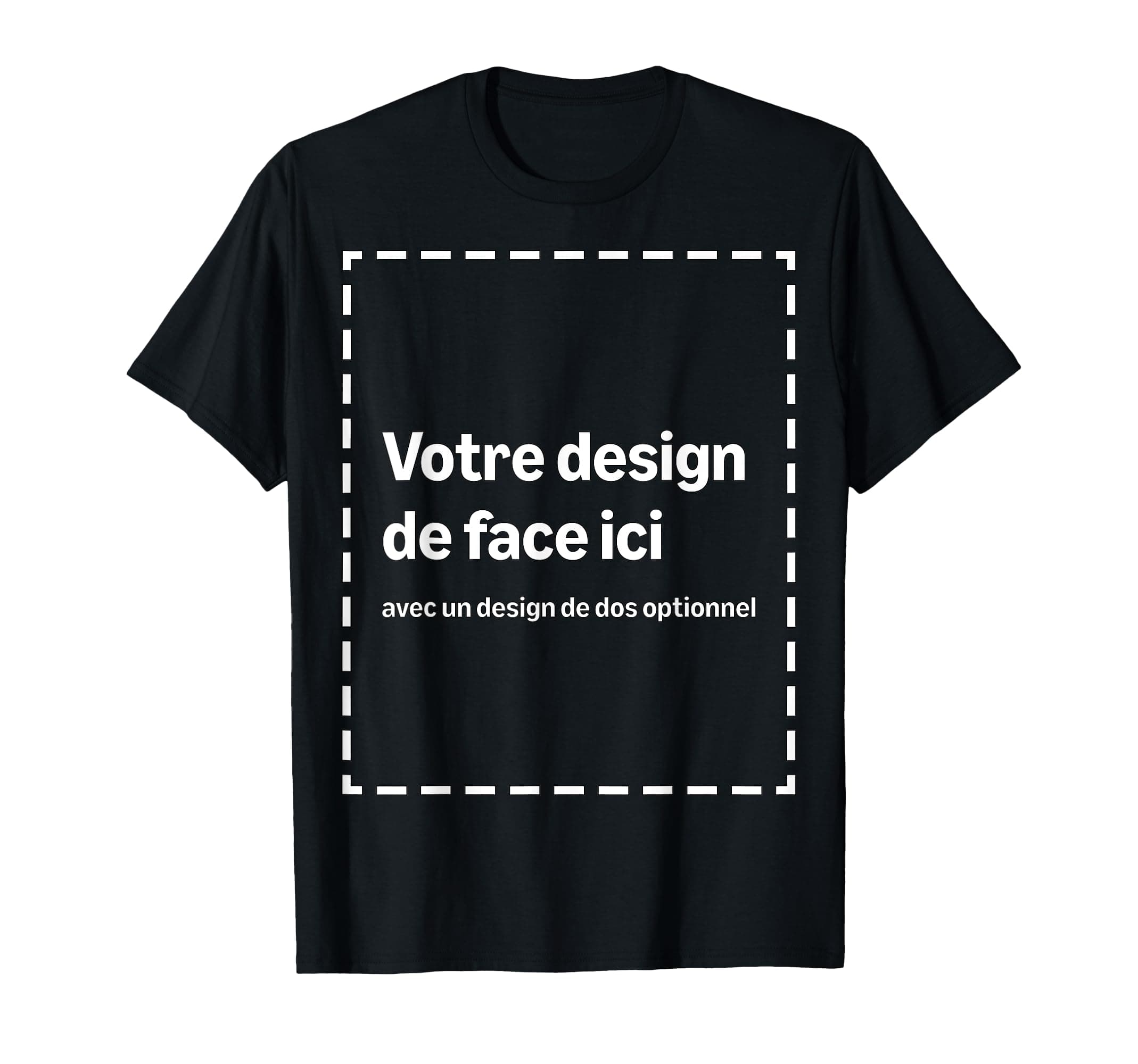 T-Shirt Personnalisé avec Votre Image Recto-Verso