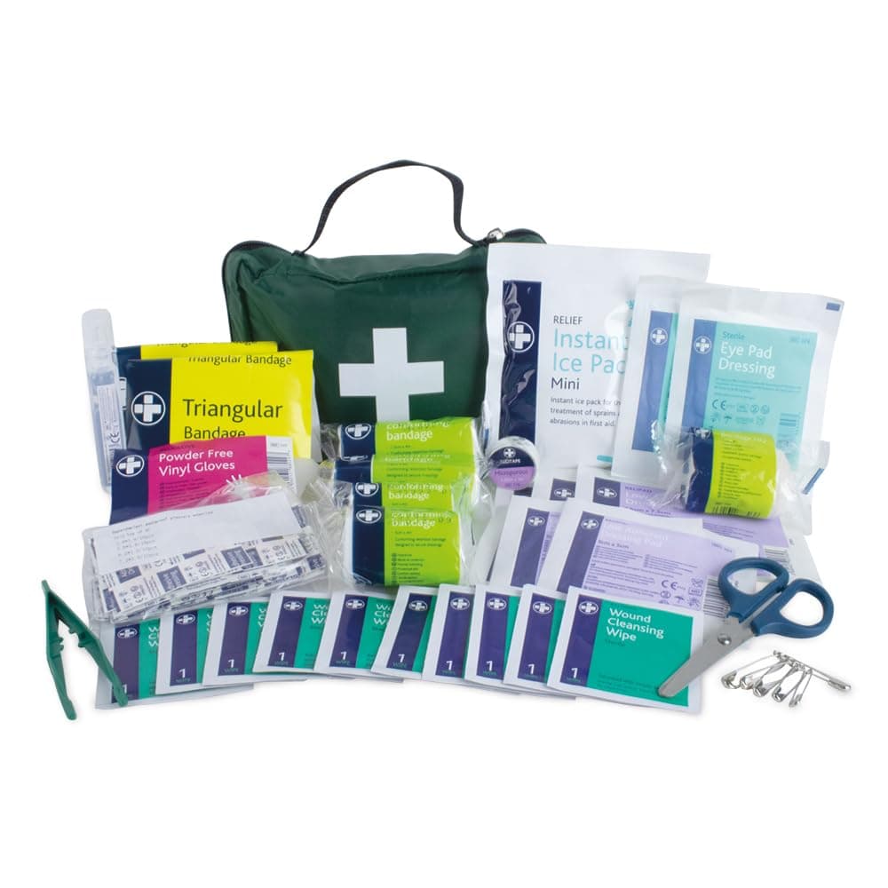LEWIS-PLAST Kit di pronto soccorso premium da tenere in auto, a casa, a lavoro, in vacanza - Include elementi essenziali per le situazioni di emergenza quotidiane, 90 pezzi (confezione da 1)