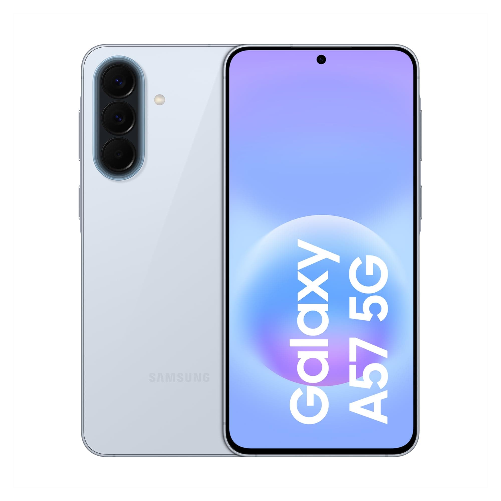 Samsung Galaxy A57 5G, 512GB, Móvil Fino con IA, 8GB, Gran Angular 50MP, Autonomía 2 Días, Batería 5000mAh, IP68, Garantía del Fabricante 3 Años + 1 Año Extra, Color Azul Claro (Versión Española)