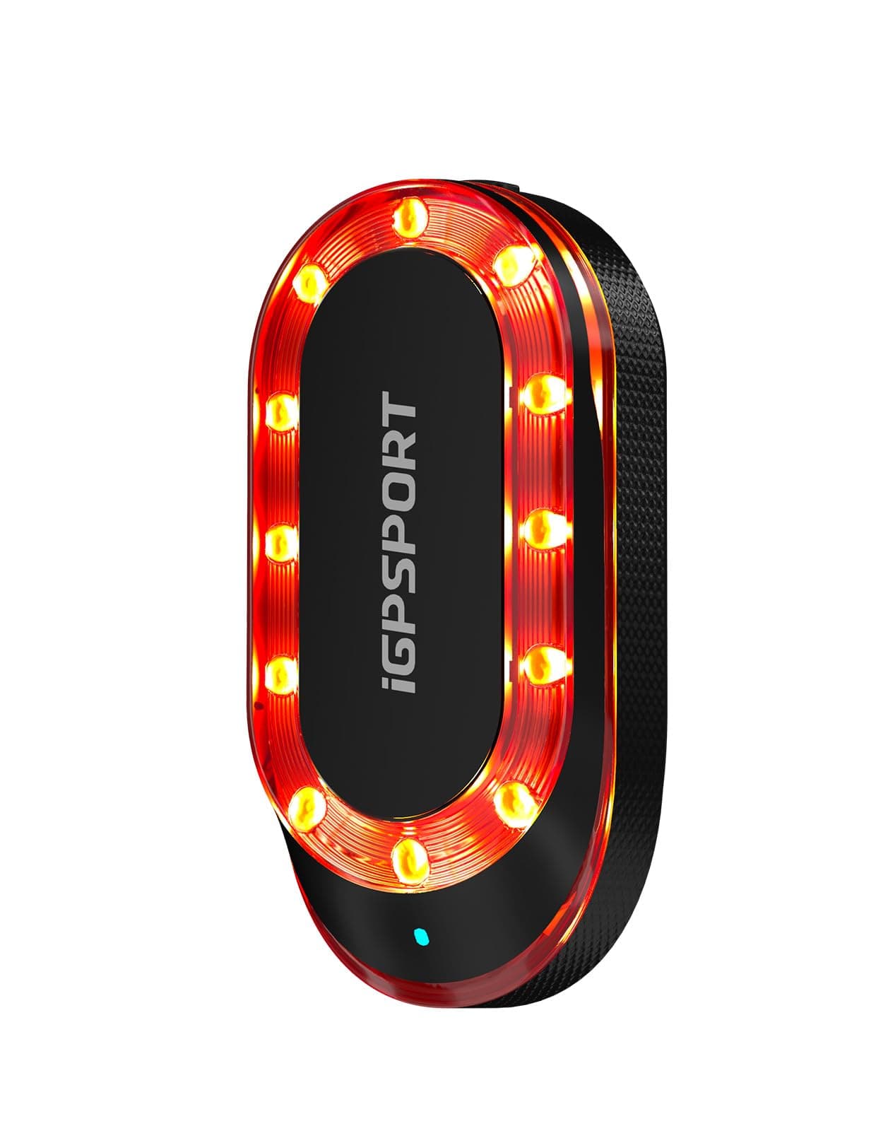 iGPSPORT SR Mini Feu Arriere Velo Radar, Jusqu’à 160m de Détection Radar des Velos, Alerte Lumineuse Avertisseur de Frein 7 Modes d’Éclairage Angle de Vue de 220°, 20H, Ant+, Bluetooth 5.0, IPX7