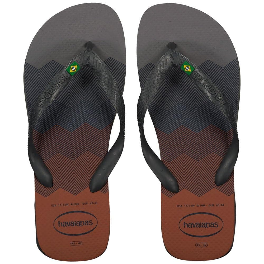 Havaianas - Brasil Logo, Infradito Iconiche, Comode E Resistenti, Strisce con la Bandiera Del Brasile E Suola Antiscivolo Con Strisce Colorate, Unisex Adulti