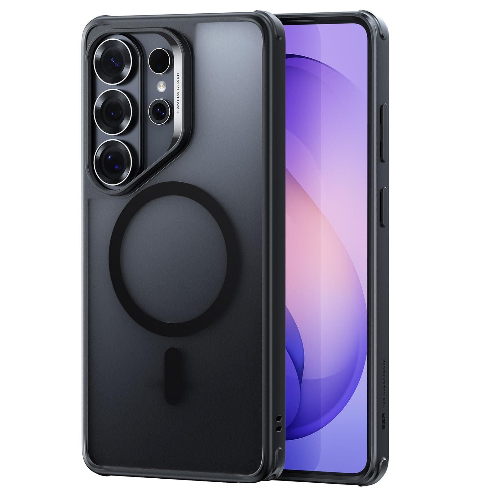 ESR für Samsung Galaxy S26 Ultra Hülle für MagSafe, TOP MIlitärnorm Schutz, Magnetische Handyhülle Schutzhülle Cover für Galaxy S26 Ultra Case, Vergilbungsresistent, Matt Schwarz