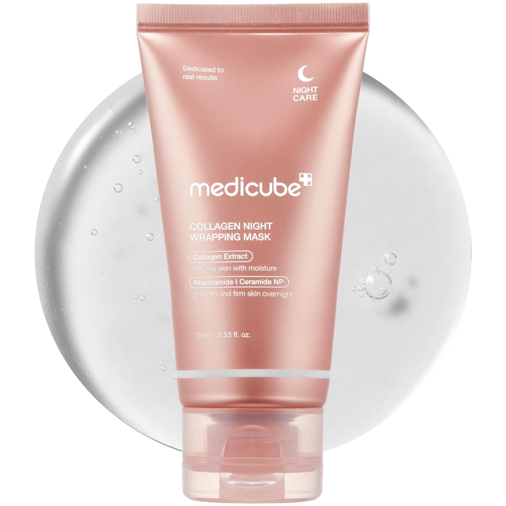 Medicube Collagen Night Wrapping Cream | Overnight Sleeping Mask to protect skin elasticity with Collagen | Skin elasticity visible improved | Korean skincare 2.53 fl.oz (75ml)