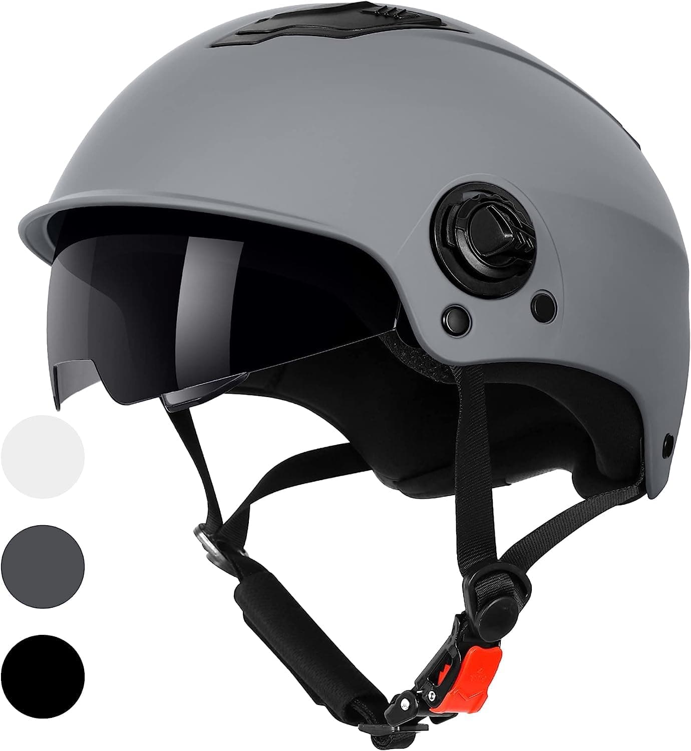 WESTT Escape I Casco da skateboard con visiera solare I Casco da skateboard leggero I Casco da BMX e bici I Casco Inliner I Uomo e donna con cinturino regolabile