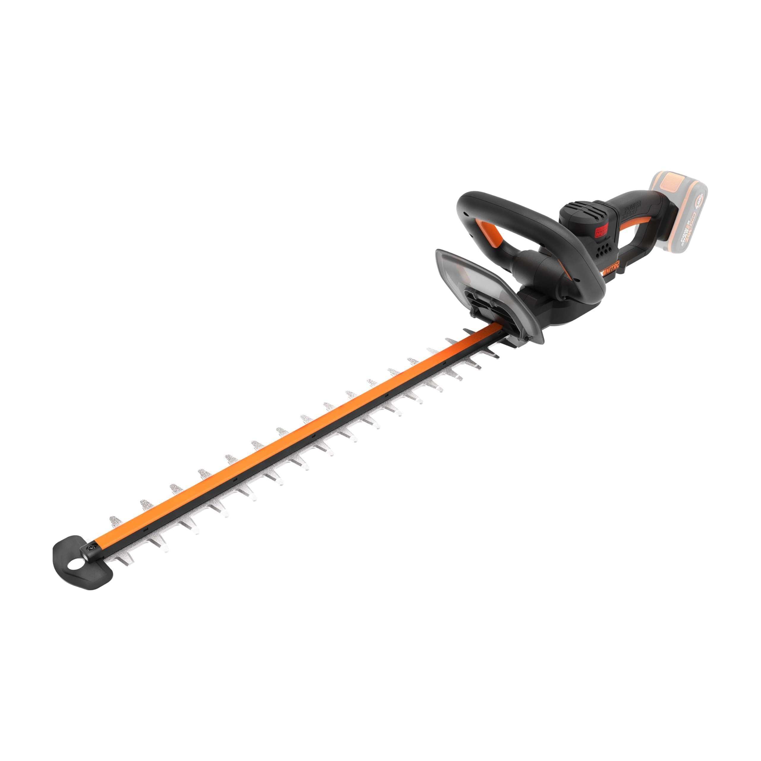 WORX Taille-Haies sans Fil 20V WG263E.9, Lame Double Action 56 cm, écartement 27 mm, Moteur Brushless, Léger et Ergonomique, foureau de Protection, Livré sans Batterie ni Chargeur
