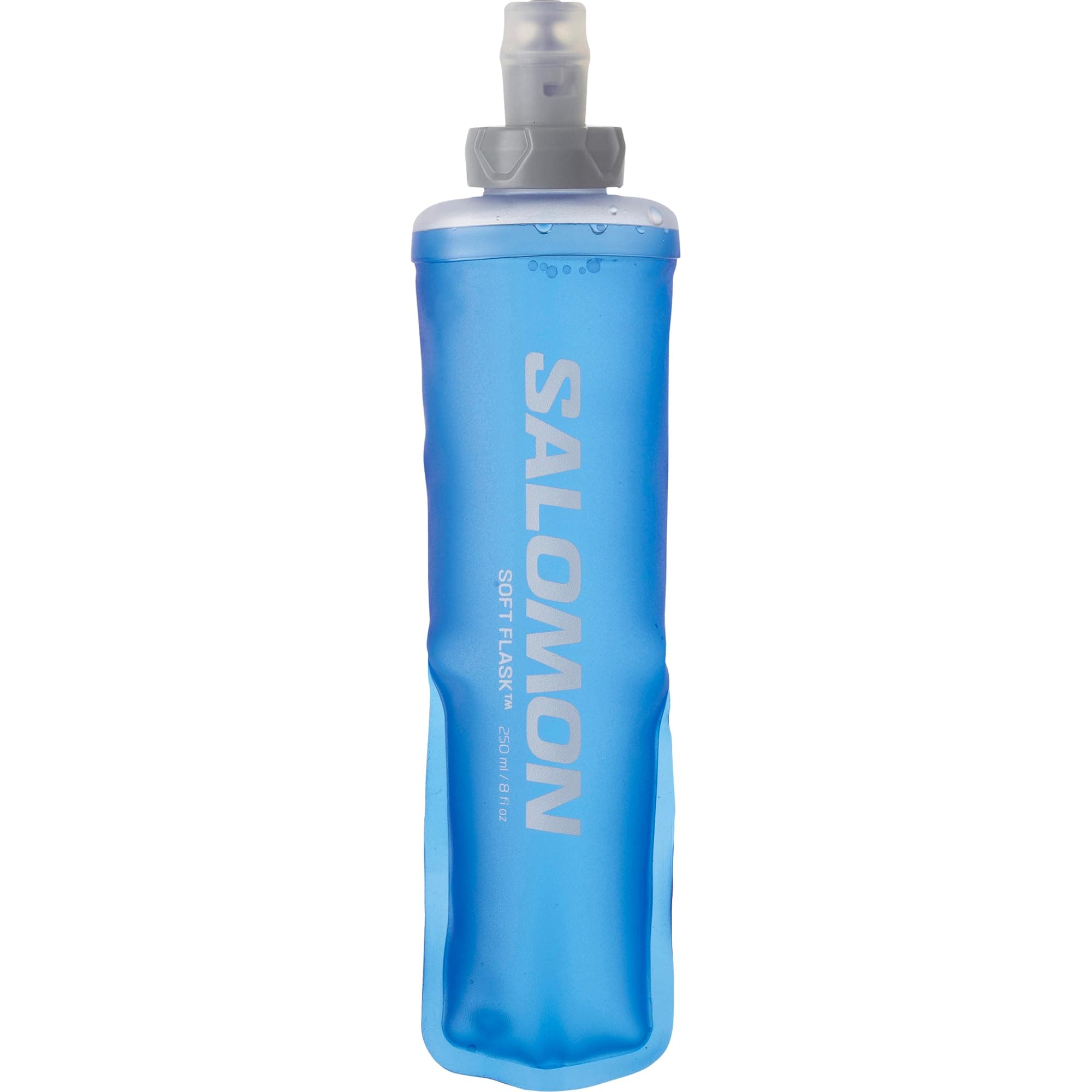 Salomon Soft Flask 250ml/8oz 28, flexible, komfortable Flasche, High-Flow-Ventil und einfacher Griff, Taschensteckdose für die Flüssigkeitszufuhr auf kurzen Läufen, Shrink-as-you-drink-Design