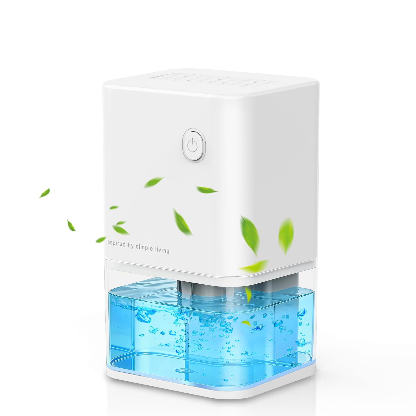 Deshumidificateur d Air Anti Moisissure 500ML, Éco Electrique Déshumidificateurs Maison Compact, Silencieux et Efficace avec Arrêt Automatique pour Petits Espaces, Chambre, Salle de Bain, Placard