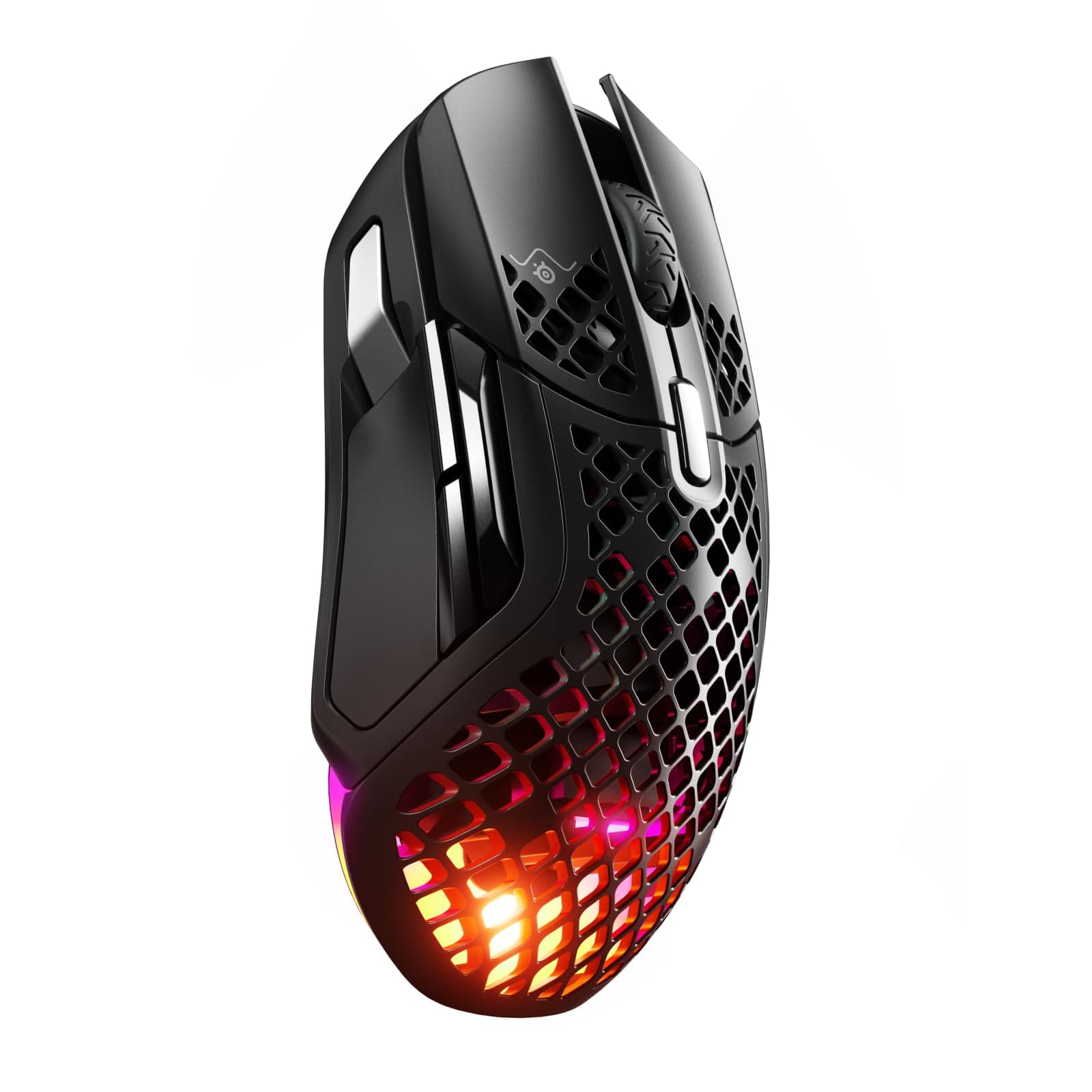 SteelSeries Aerox 5 Wireless - Mouse Gaming Wireless - Ultra leggero 74g - FPS, MOBA, Battle Royale - 9 pulsanti - Bluetooth/2,4 GHz - USB-C - Batteria 180h - Sensore 18k CPI - IP54 resistente