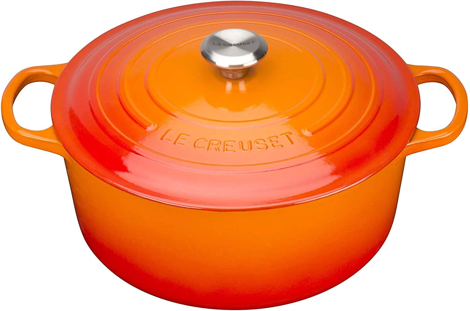Le Creuset Cocotte redonda de hierro fundido, 26 cm, 5, 3 L, Todas Las Fuentes de Calor incluso inducción, Volcanico, 21177260902430