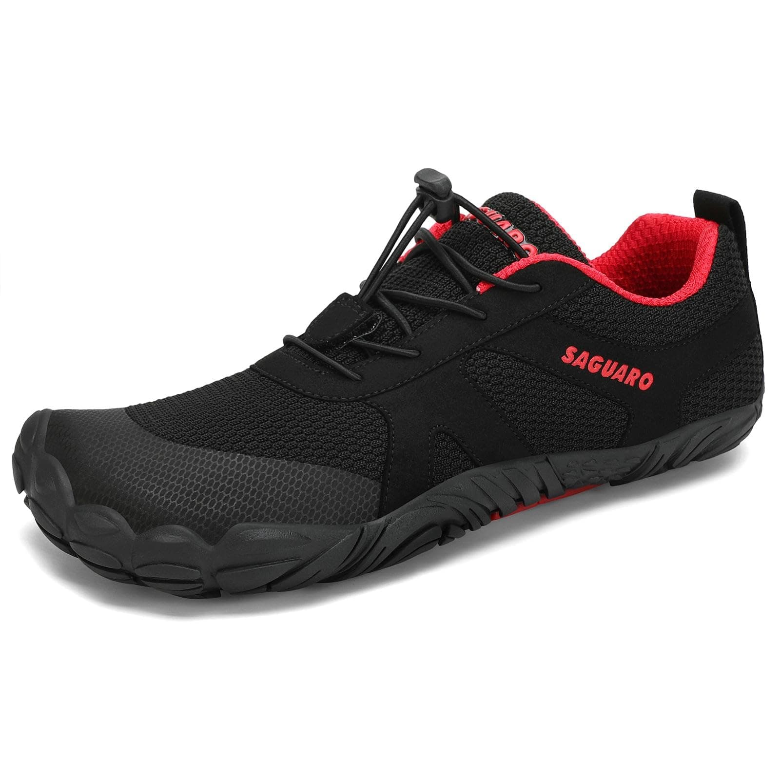 SAGUARO Barfußschuhe Herren Barfussschuhe Damen Barfuss Schuhe Zehenschuhe Outdoor Fitnessschuhe rutschfest Traillaufschuhe Barefoot Shoes mit Zero-Drop Solhe,Gr.35-48 EU