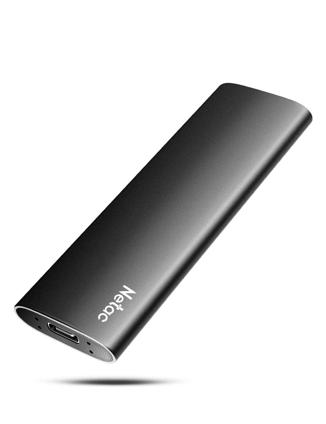 Netac SSD Externe 1To USB 3.2 GEN 2, Disque Dur Externe jusqu'à 550MB/s (10 Gbps, USB C, Aluminum)