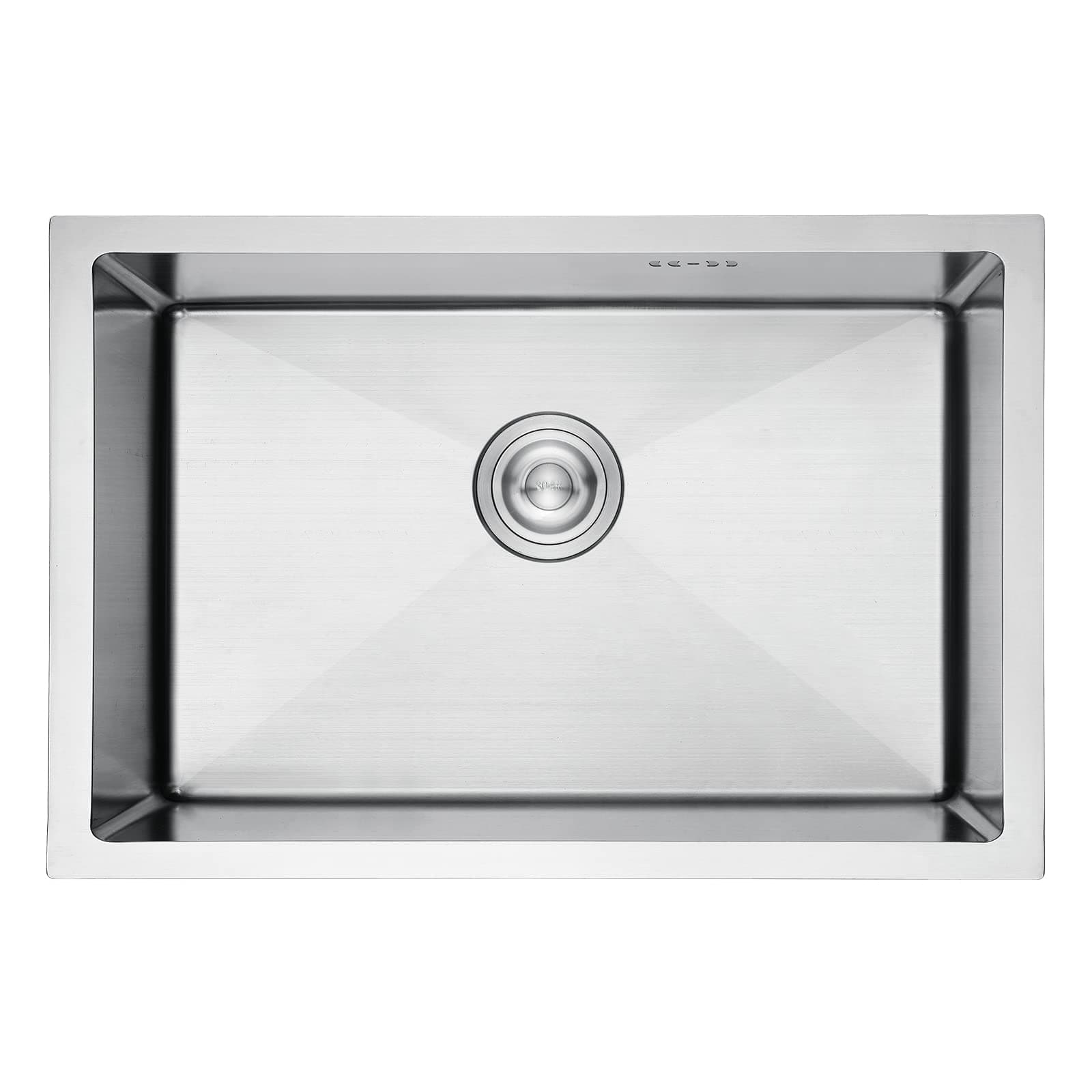 Ibergrif, M87044 Fregadero Cocina 70 x 44 cm, Fregadero Bajo Encimera o Sobre Encimera con Filtro de Drenaje, Acero Inoxidable