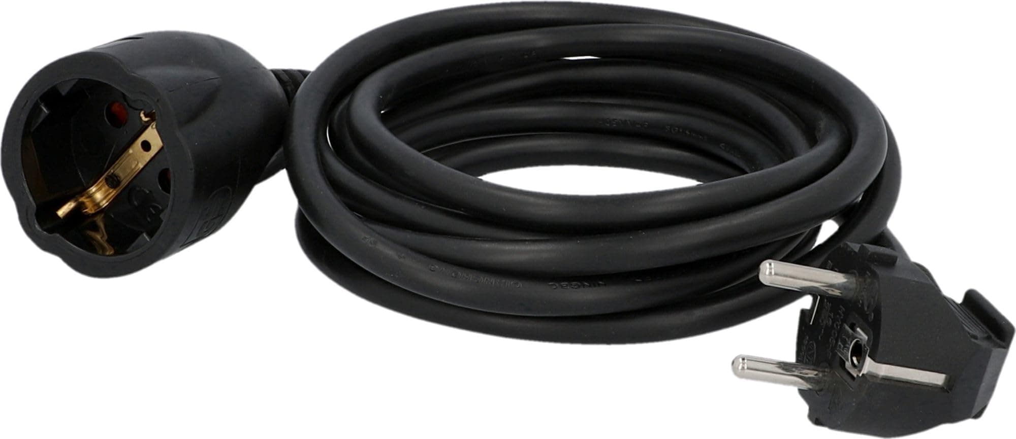 UNITEC Schuko-Verlängerung, H05VV-F3G 1,5mm², IP20, 3 m, schwarz
