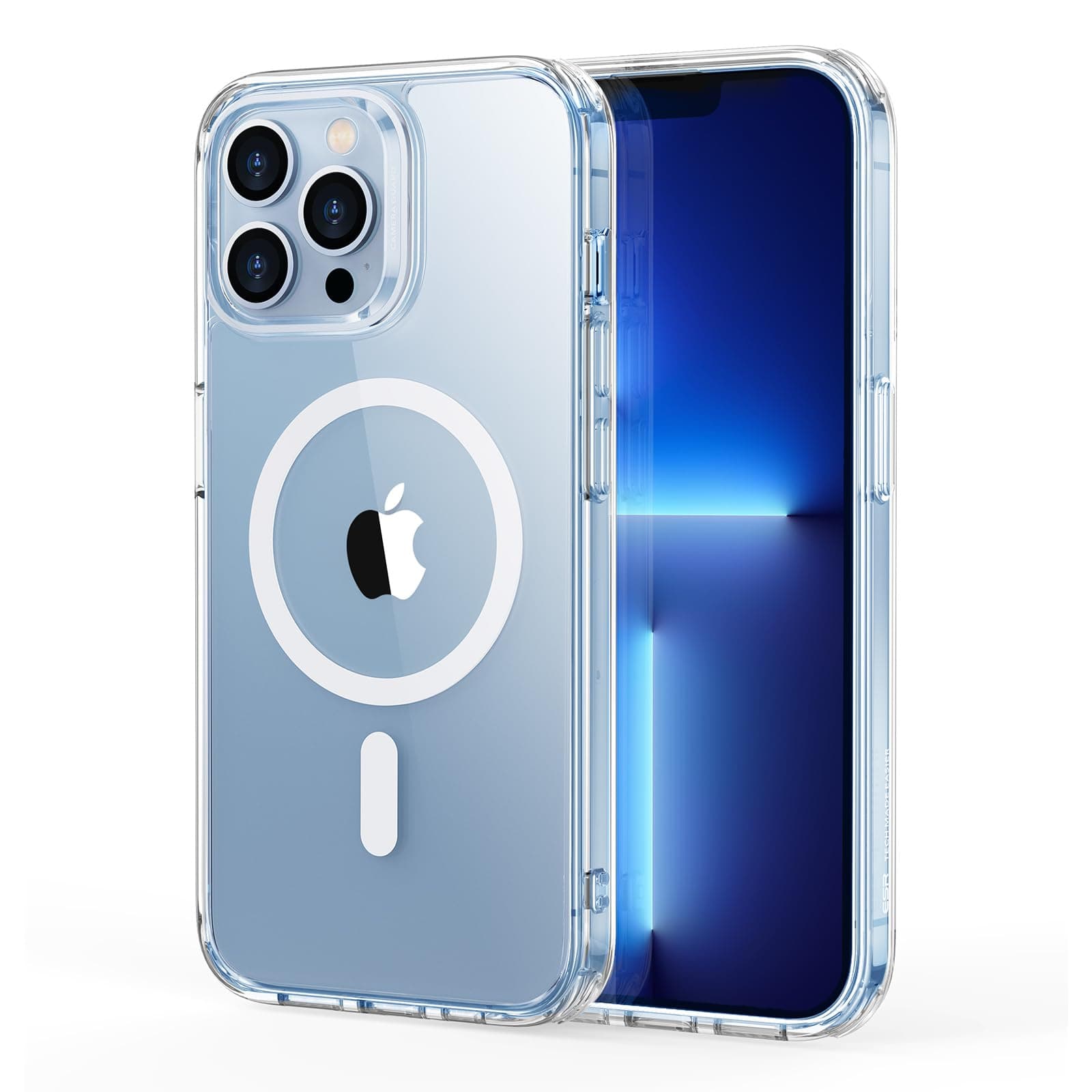 ESR für iPhone 13 Pro Max Hülle, Kompatibel mit MagSafe, Classic Hybrid Magnet Handyhülle iPhone 13 Pro Max Case Militärnorm Sturzschutz Kratzfeste Rückseite, Klar