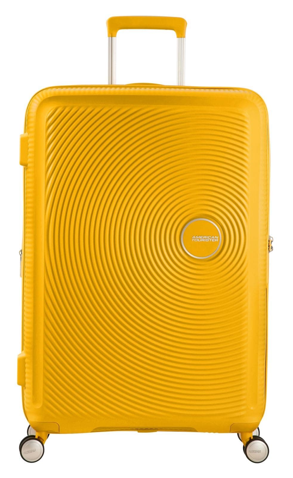 American Tourister Soundbox - Spinner S Expandible Maleta de Cabina, 55 cm, 35.5/41 L, Amarillo (Golden Yellow)
