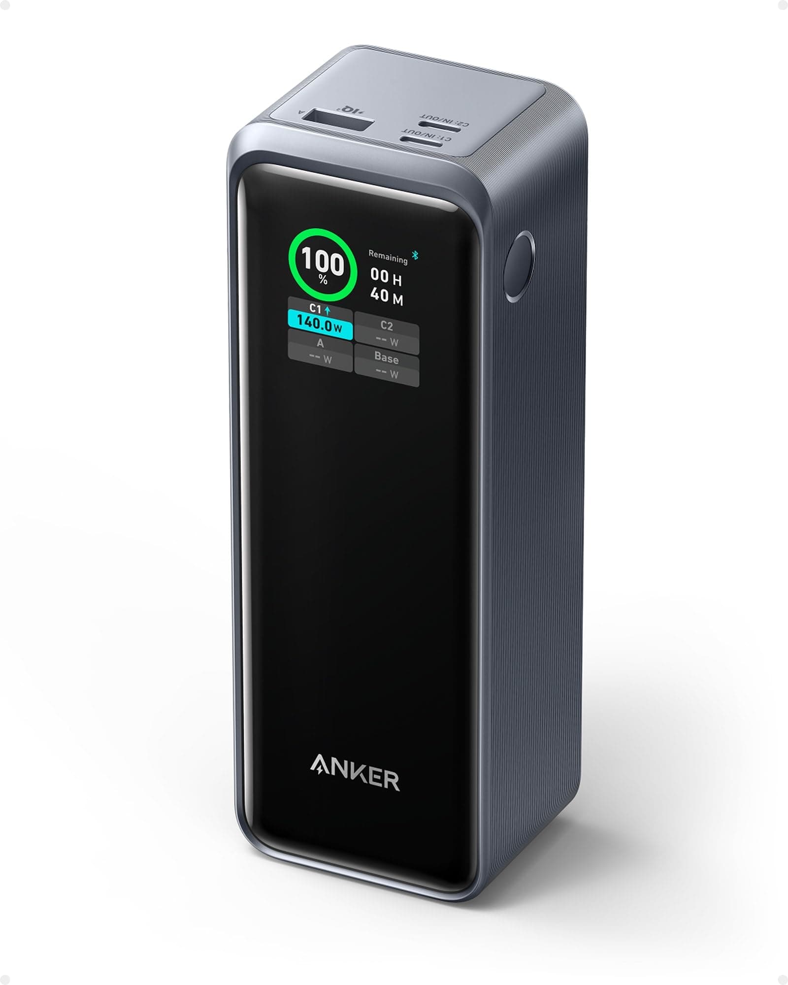 Anker Prime Powerbank, 27650mAh 250W Max, 3 Ports, smarte App-Steuerung | Für MacBook Pro/Air, iPhone 17/16/15/14 Serie, Galaxy, Samsung MacBook, Dell und mehr (Ladestation separat erhältlich)