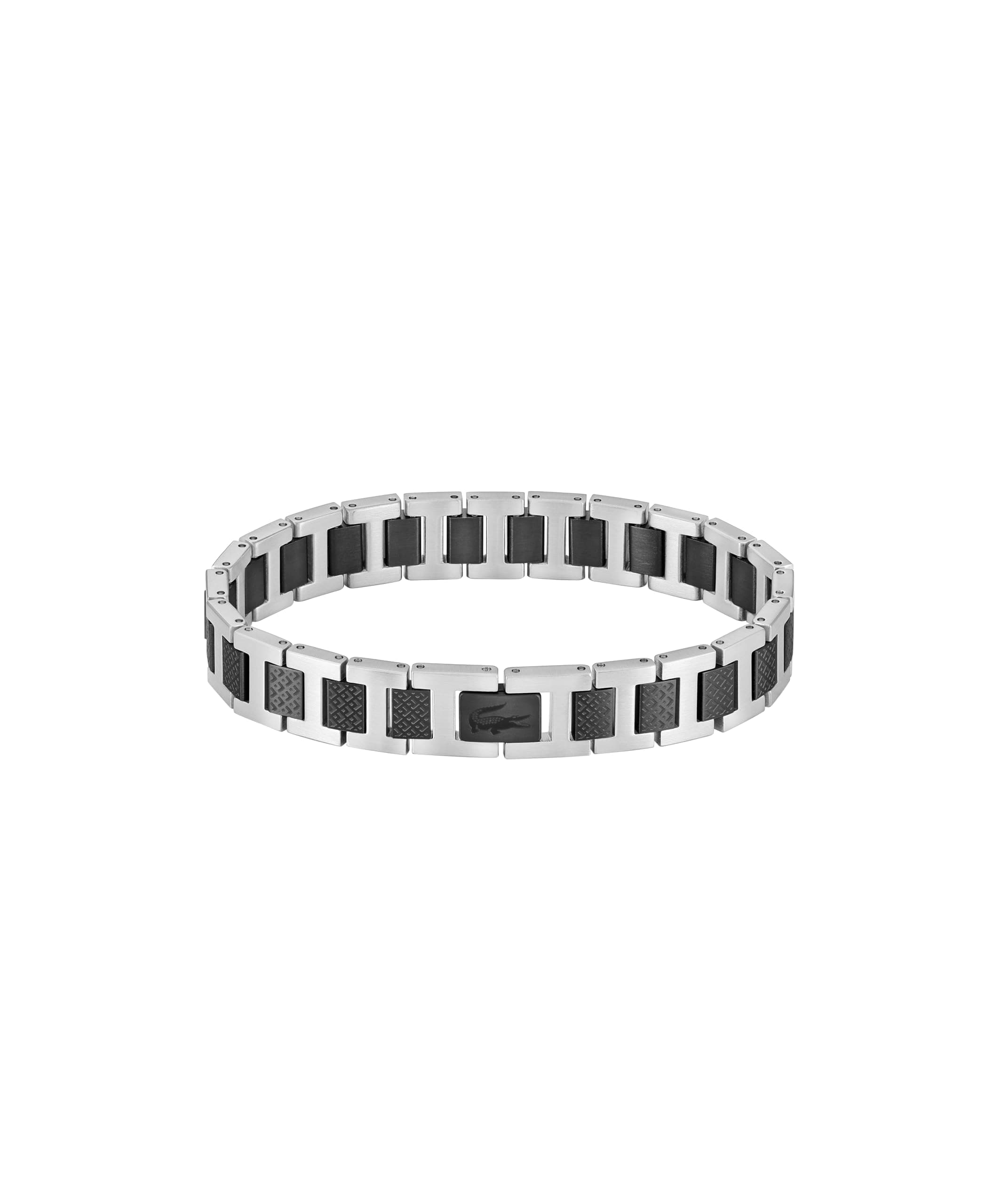 Lacoste Brazalete de eslabón Colección METROPOLE Decorado con diseño petit piqué - Disponible para él y para ella