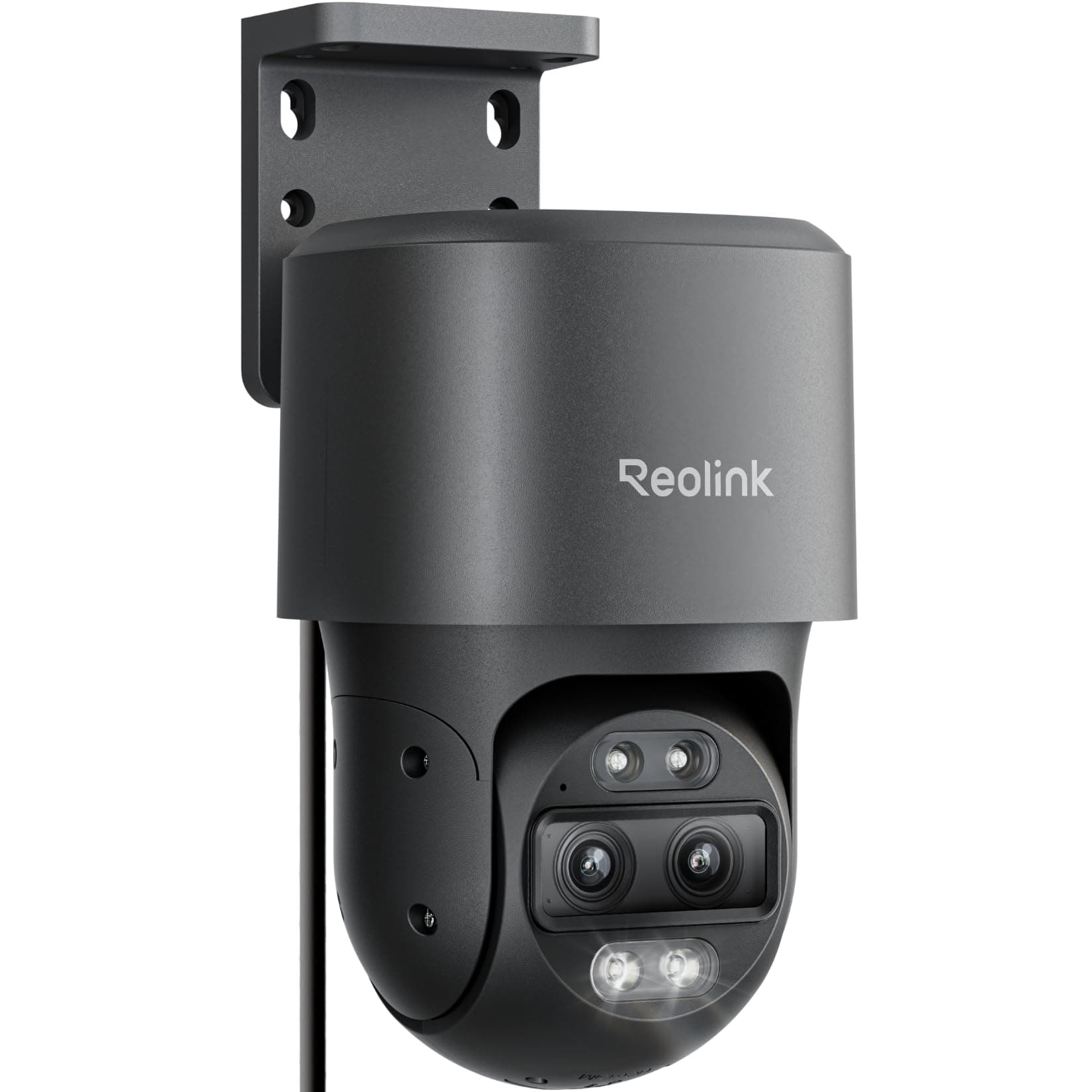Reolink PTZ 4K Caméra Extérieur PoE, Double Objectif, Zoom Hybride 6X, Suivi Automatique, Vision Nocturne en Couleur, Détection de Personne/Véhicule/Animal, Audio Bidirectionnel, TrackMix PoE Gris