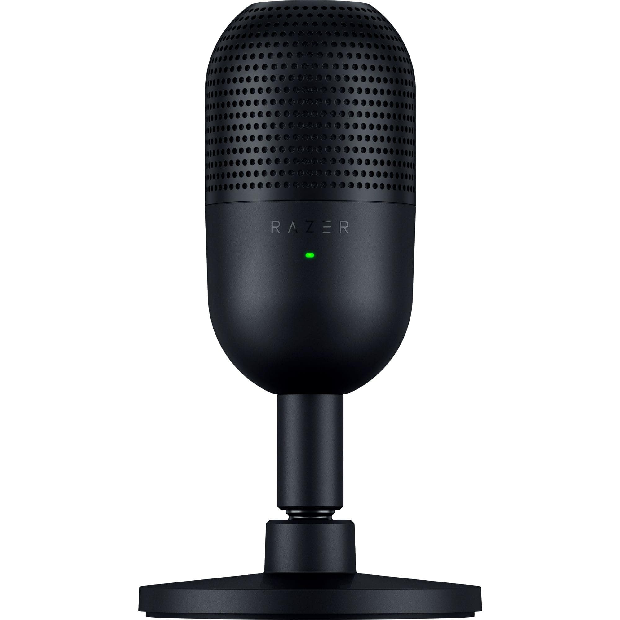 Razer Seiren V3 Mini - Micrófono USB ultracompacto - micrófono de condensador de 14mm (patrón de captación supercardioide, sensor Tap-to-Mute con indicador LED, amortiguador incorporado) Negro