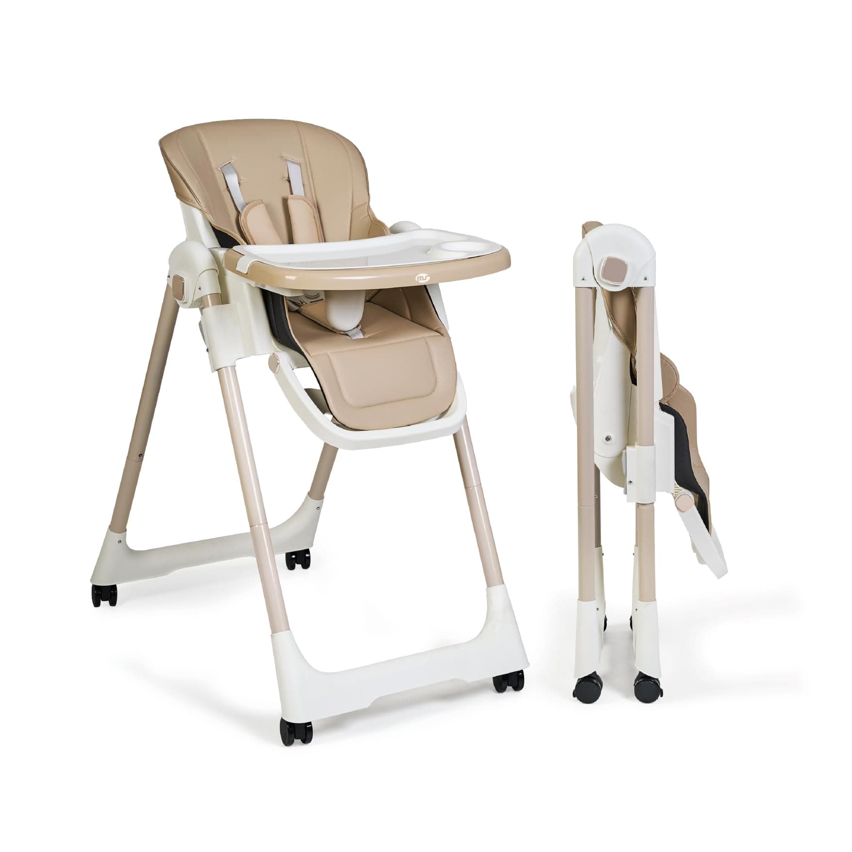 Ms BabyWorld - Trona Para Bebe Evolutiva Tasty | 7 Posiciones De Altura y 3 De Reclinación | Bandeja Extraíble y Reposapiés Regulable | Portatil, Plegable, Hasta 3 años