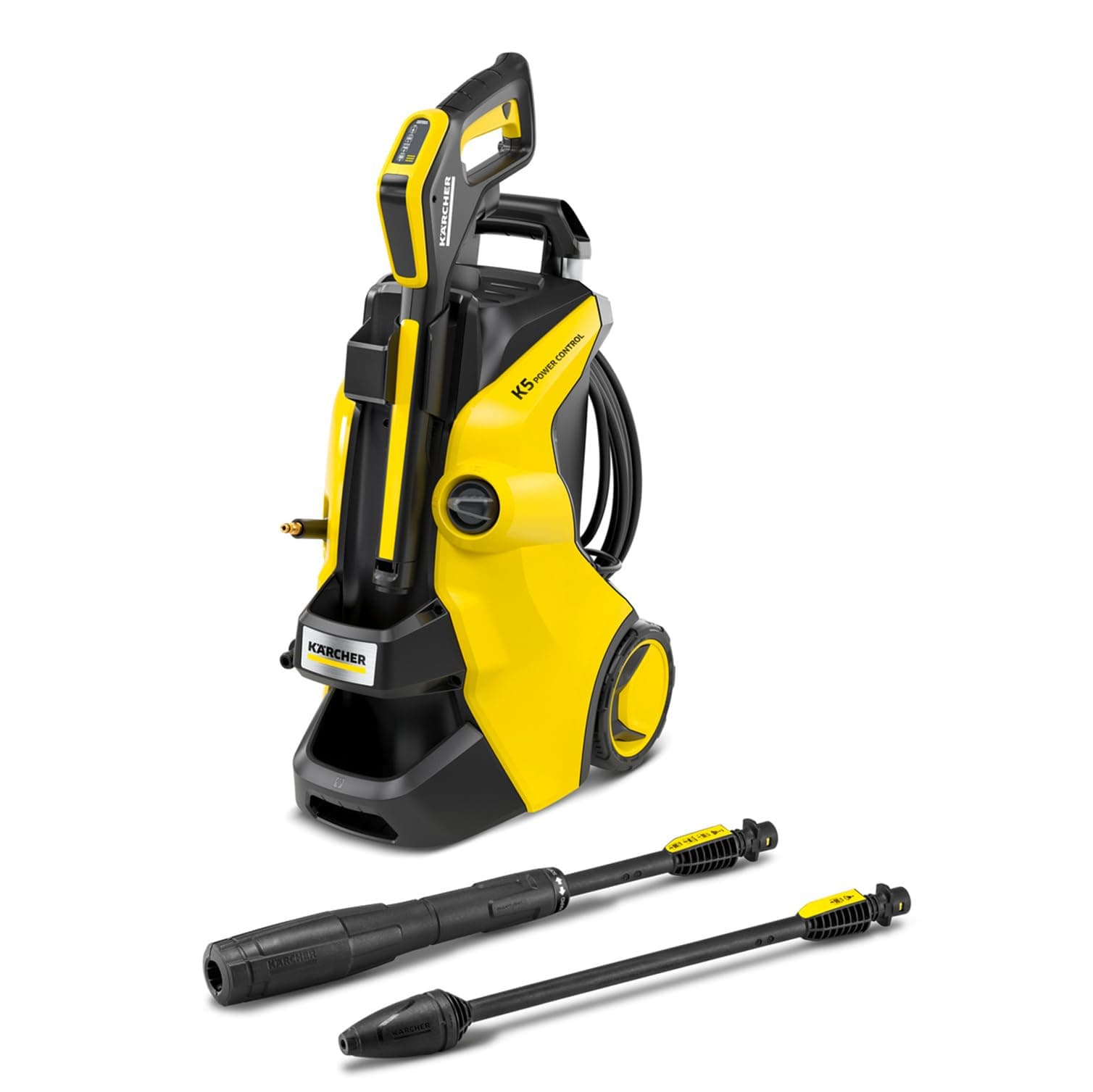 Kärcher Idropulitrice K 5 Power Control, Pressione max. 145 bar, Portata 500 l/h, Area di lavoro 40 m²/h, Filtro acqua, Pistola LED ad Alta Pressione, Ugello mangiasporco, Lancia Vario Power Jet