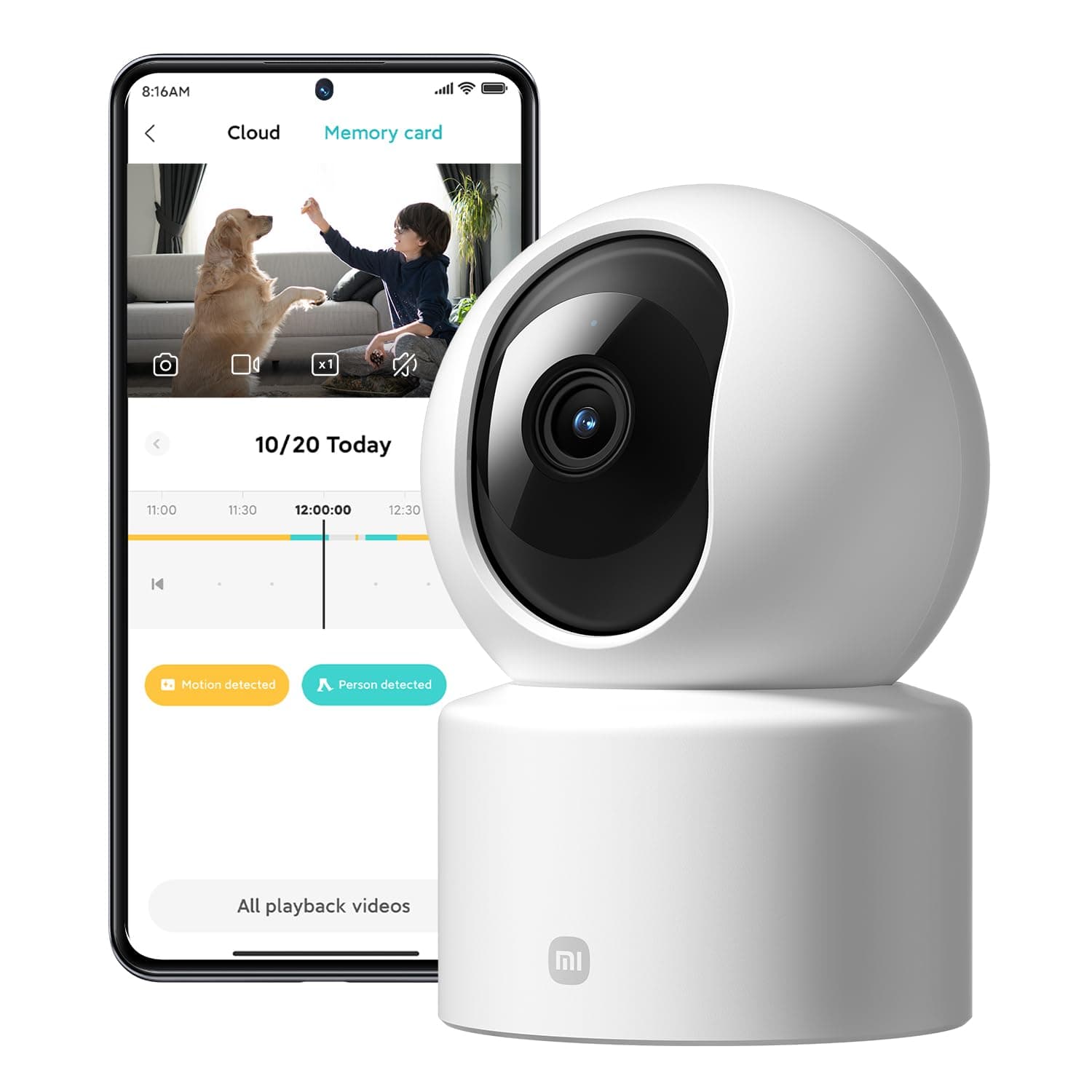 XIAOMI Smart Camera C301 | Qualité 2K Super HD (3MP) | PTZ 360° & Vision Nocturne Couleur | Détection Humaine IA & Audio Bidirectionnel