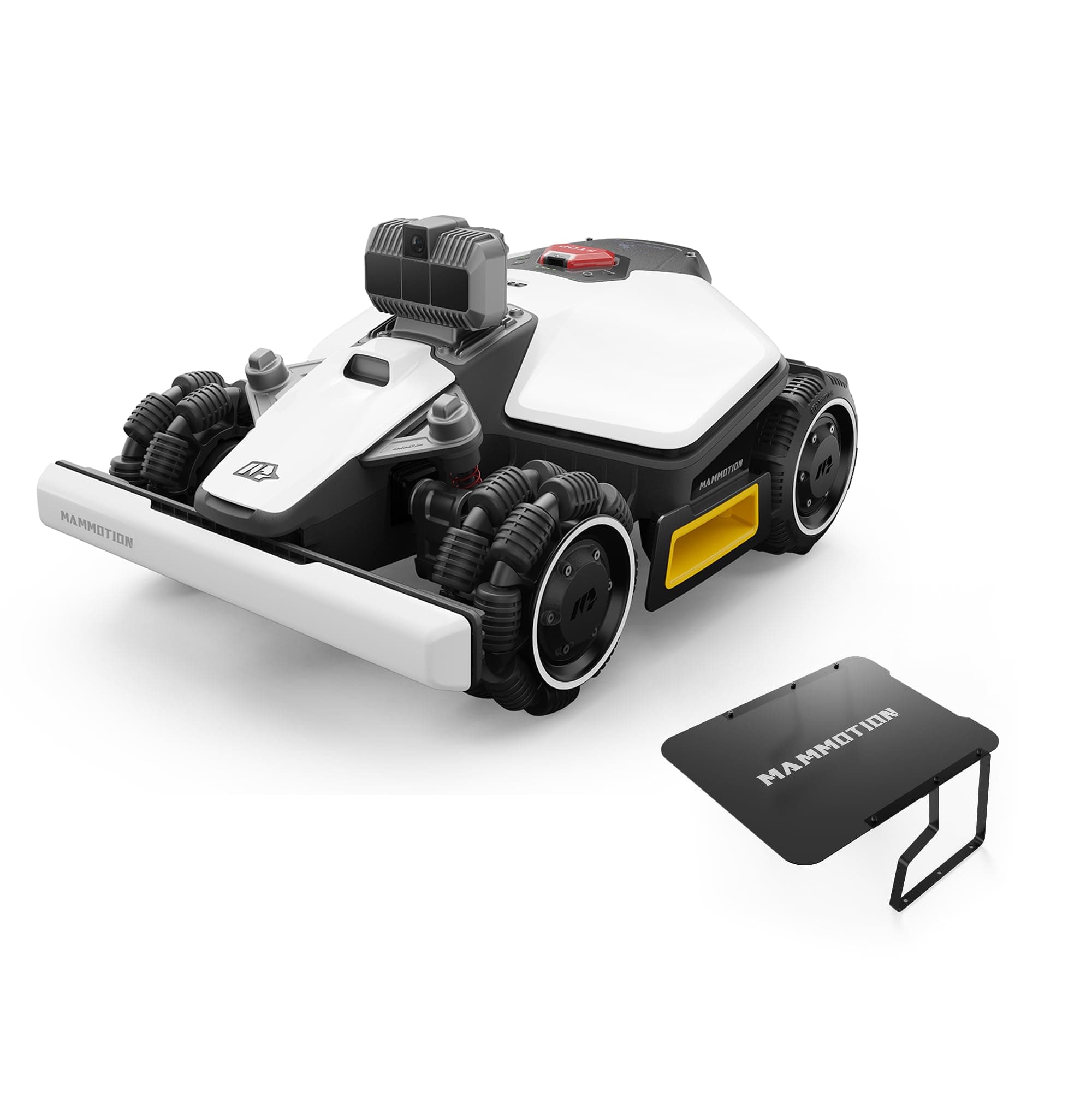 MAMMOTION LUBA Mini AWD LiDAR – Robot Tondeuse sans Fil Périphérique, avec LiDAR 3D+Vision, sans Antenne RTK, Cartographie Automatique, 1 500 m² Recommandés, Module 4G, Pente Jusqu’à 80%