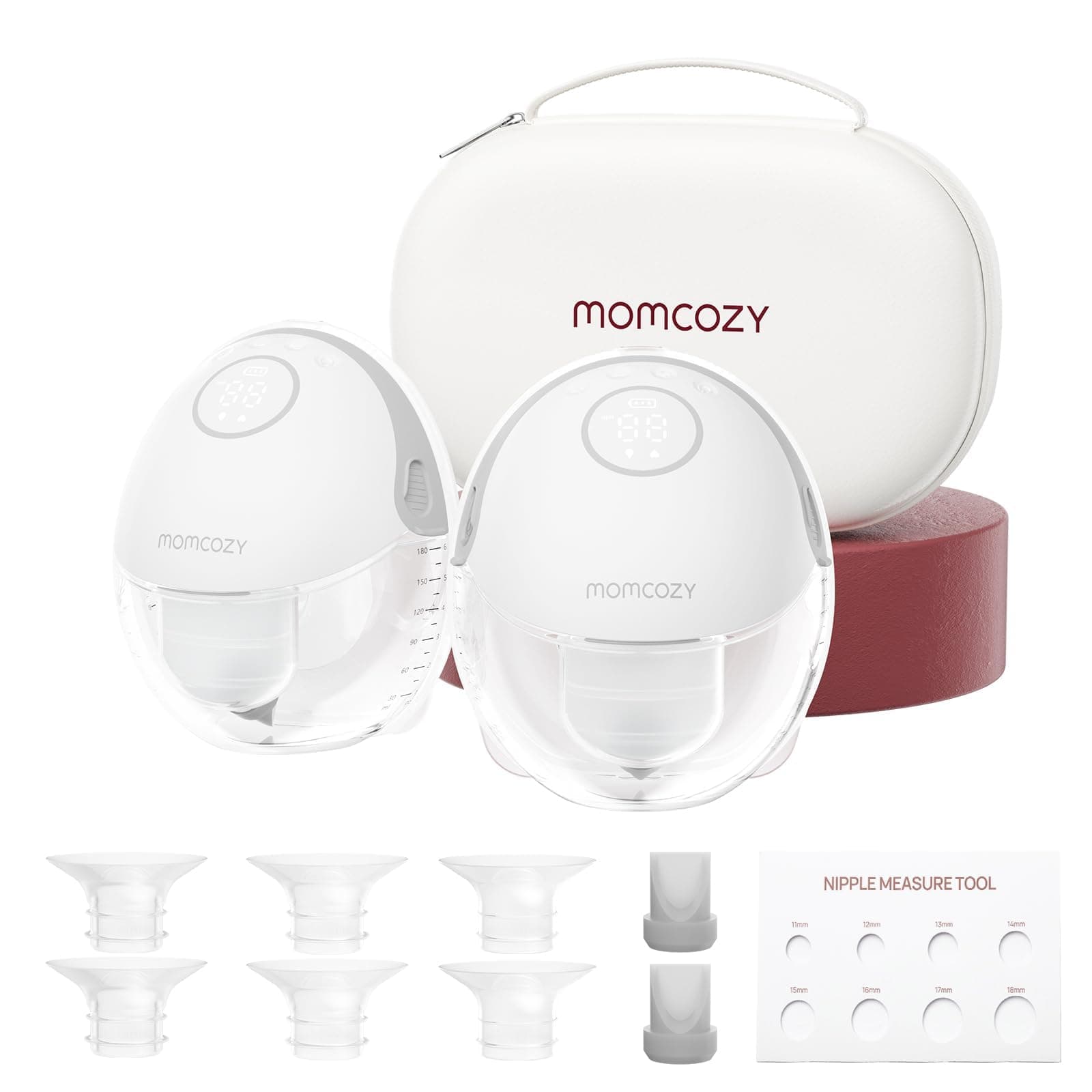 Momcozy Sacaleches Electricos M6, Extractor de Leche Manos Libres Mobile Style Portátil, Ritmo Ideal Para Más Leche, Brida DoubleFit Más Ajustado & Discreto con 3 Modos & 9 Niveles - 24 mm