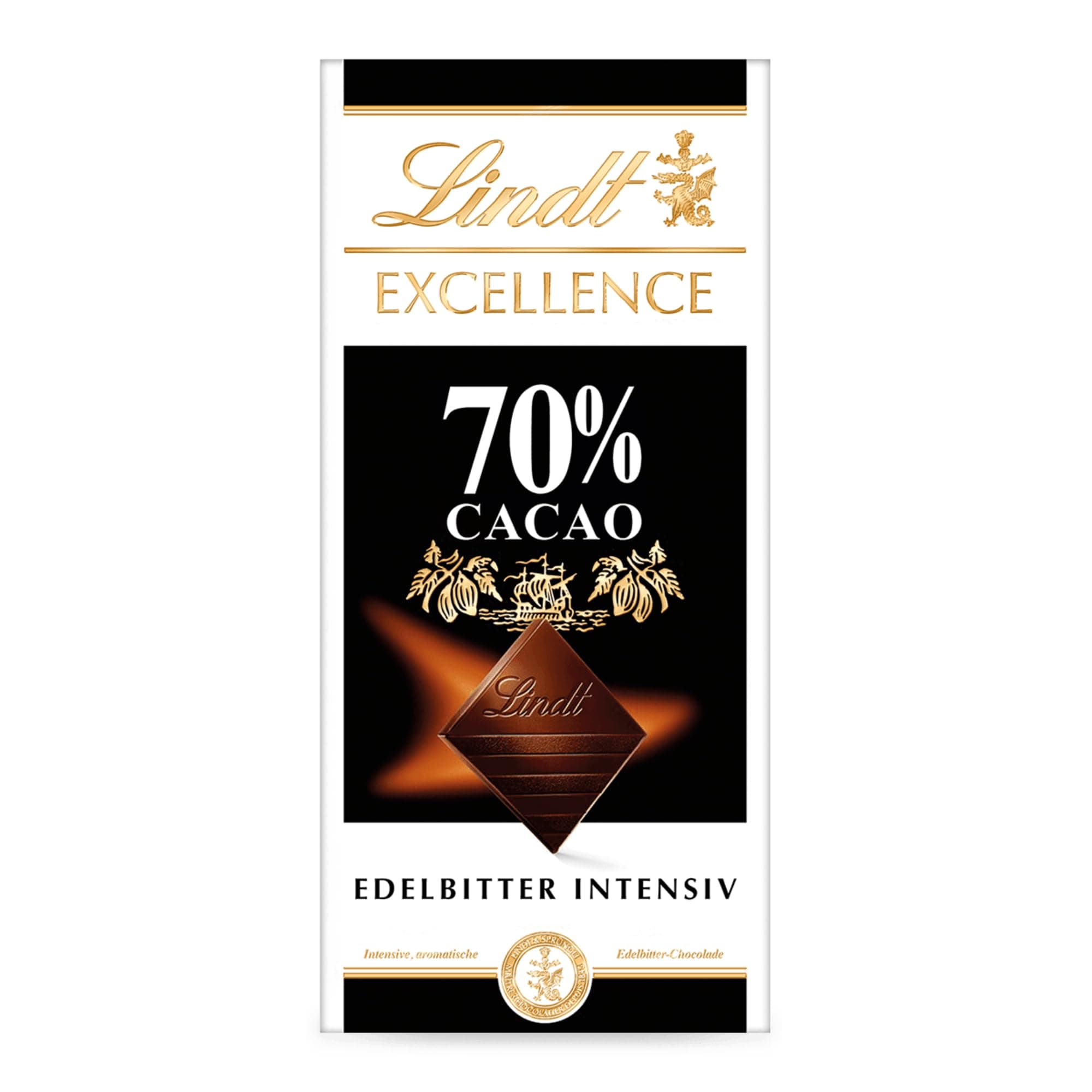 Lindt Schokolade | EXCELLENCE Tafel 70% | 100g | vollmundige intensive Edelbitter-Schokolade | vegane Schokoladen-Tafel
