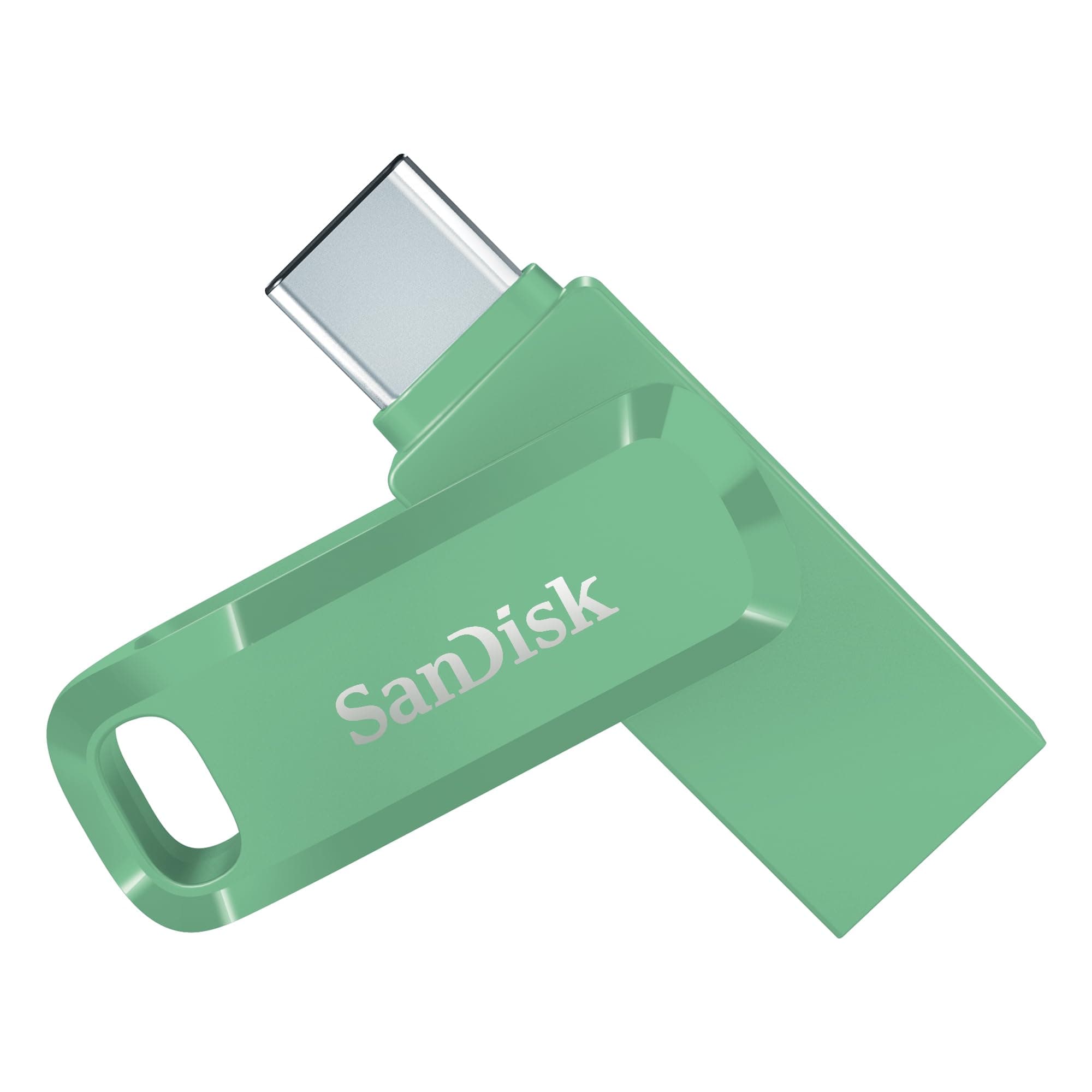 SANDISK Ultra Dual Drive Go, Memoria Flash 256 GB (con conectores USB Type-C y Type-A reversibles, para Android móviles, Tabletas, Macs y Ordenadores, hasta 400 MB/s) Absinthe Green