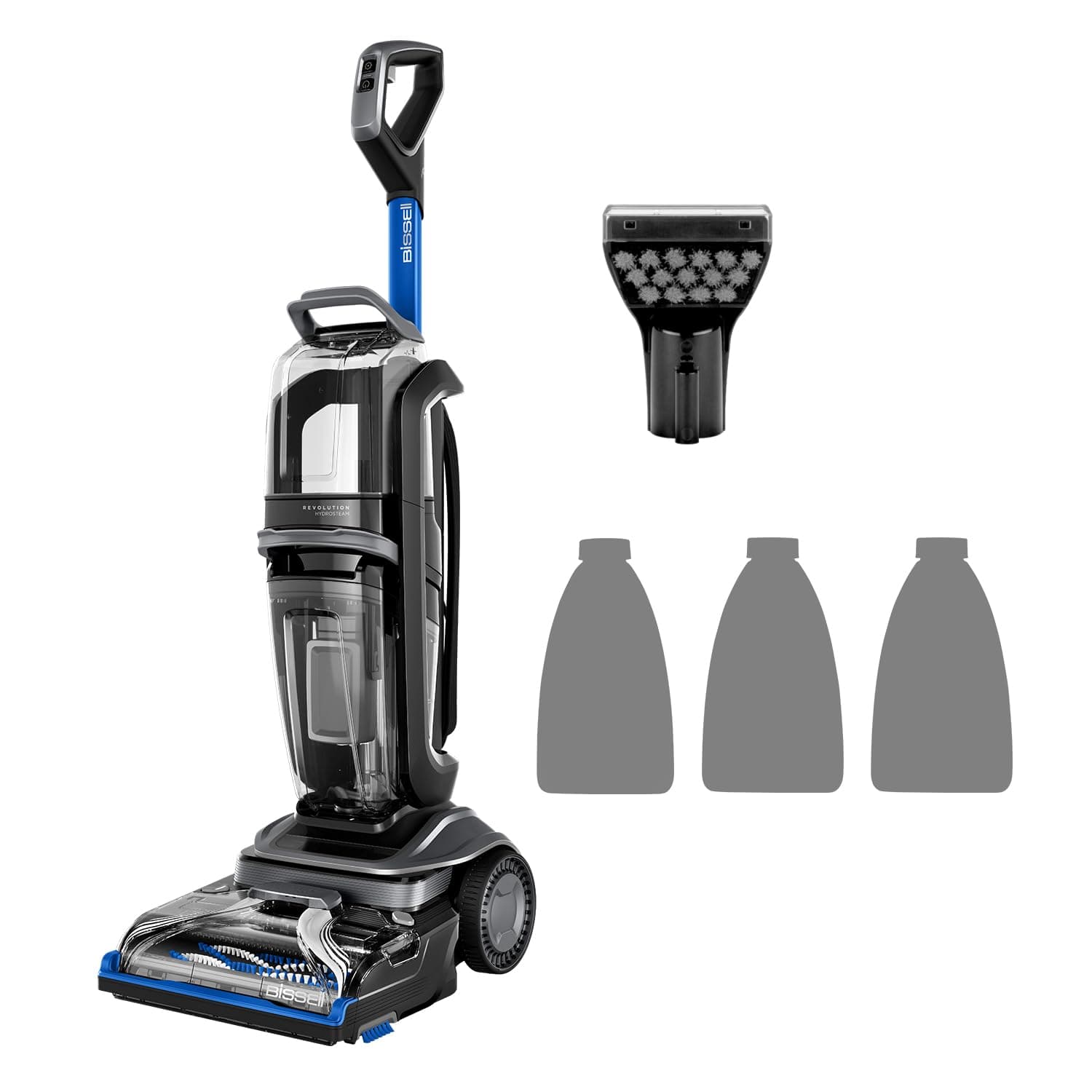 BISSELL Revolution HydroSteam Aspiradora de Agua Tapicería, Lava Aspiradora con Pantalla LED, Maquina Limpiar Tapicerías con Tecnología HydroSteam, Limpiador a Vapor, Potente Motor de 1300W, 3670N