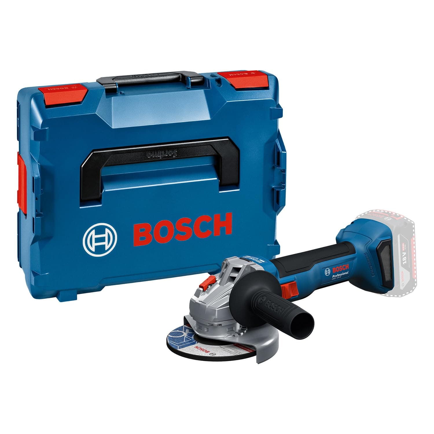 Bosch Professional 18V System Akku-Winkelschleifer GWS 18V-8 (Scheibendurchmesser 125 mm, inkl. L-BOXX)