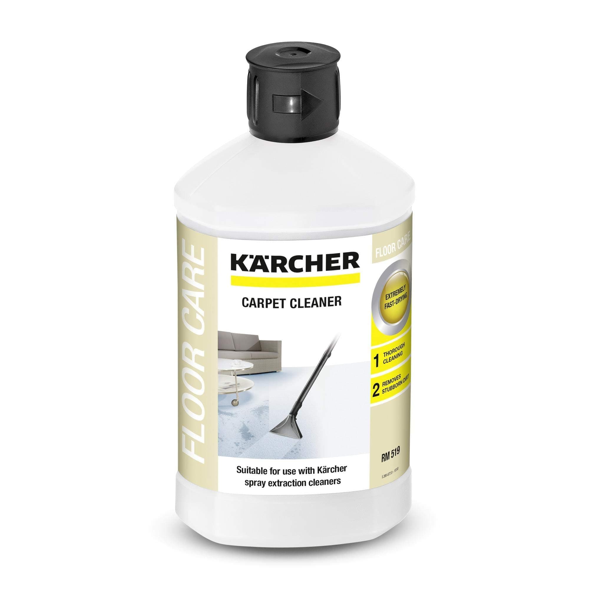 Kärcher Nettoyant Moqutettes et Tapis RM 519, Blanc, 1 l (Lot de 1)