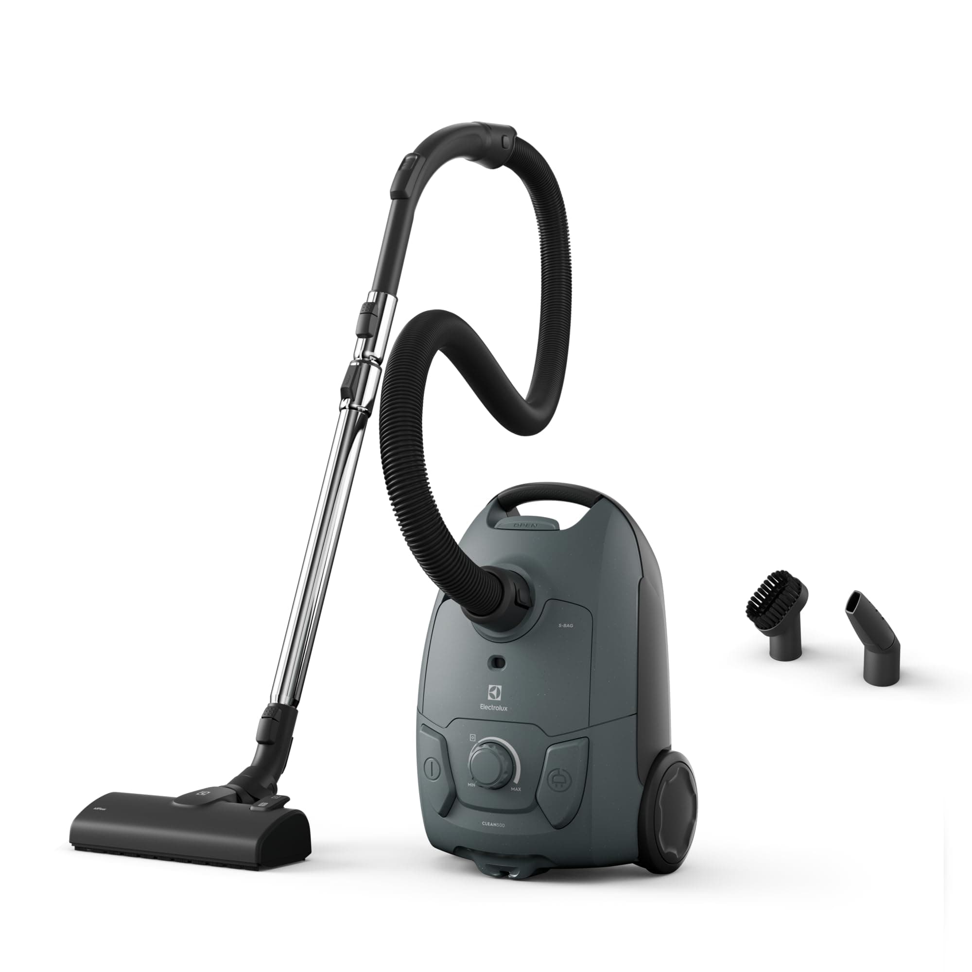 Electrolux Clean 500 Aspirateur avec Sac Puissant EB51C1OG, Compact, léger, Suceur Combiné Lisse, Maniabilité Facile, Contrôle Manuel de la Puissance, Taille compacte, Vert océan