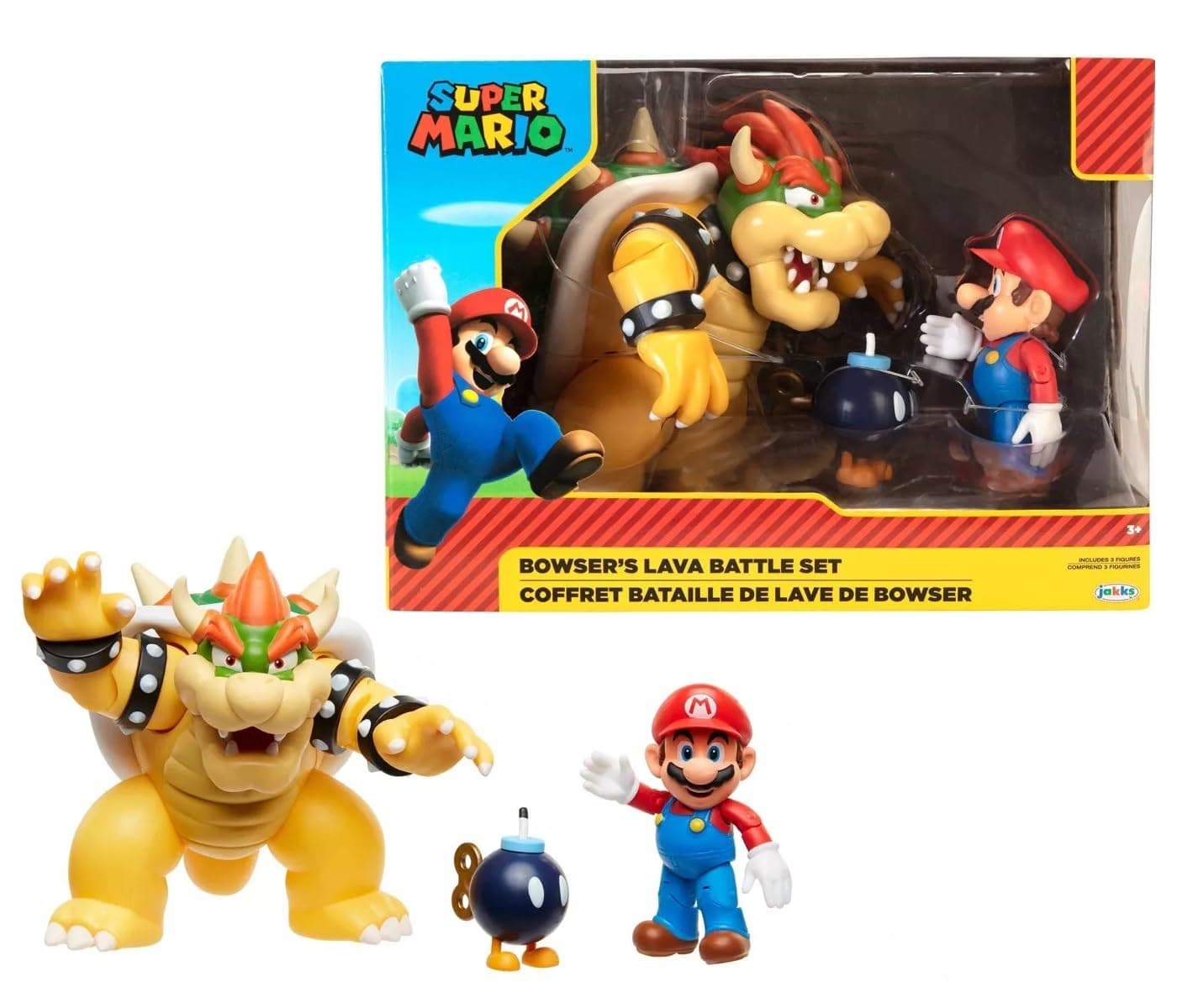 Super Mario Nintendo Bowser 18cm vs. Mario Figuren Set (Wave 1)