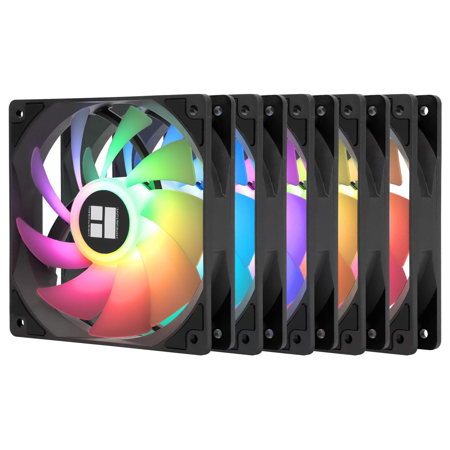 Thermalright TL-C12C-S X5 Ventilador de CPU de 120 mm ARGB, Silencioso Para Ordenador PWM Con Rodamiento S-FDB, Hasta 1550 RPM, Para PC
