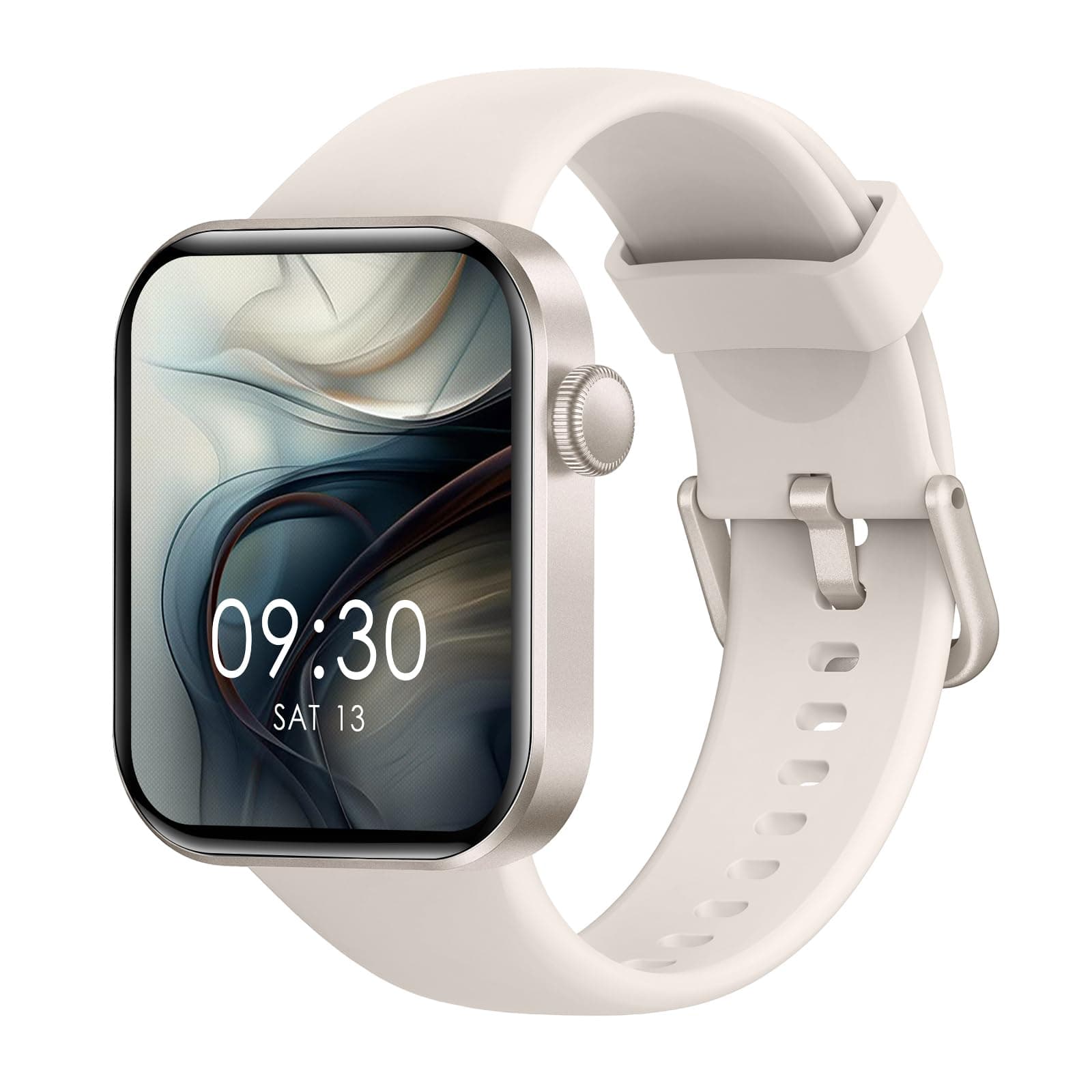 Smartwatch Uomo Donna, 1.85" Orologio Smartwatch con Effettua/Risposta Chiamate, 140 Sportive Smart Watch con Contapassi/Sonno/Cardiofrequenzimetro/SpO2, Impermeabil IP68 Smartband iOS Starlight