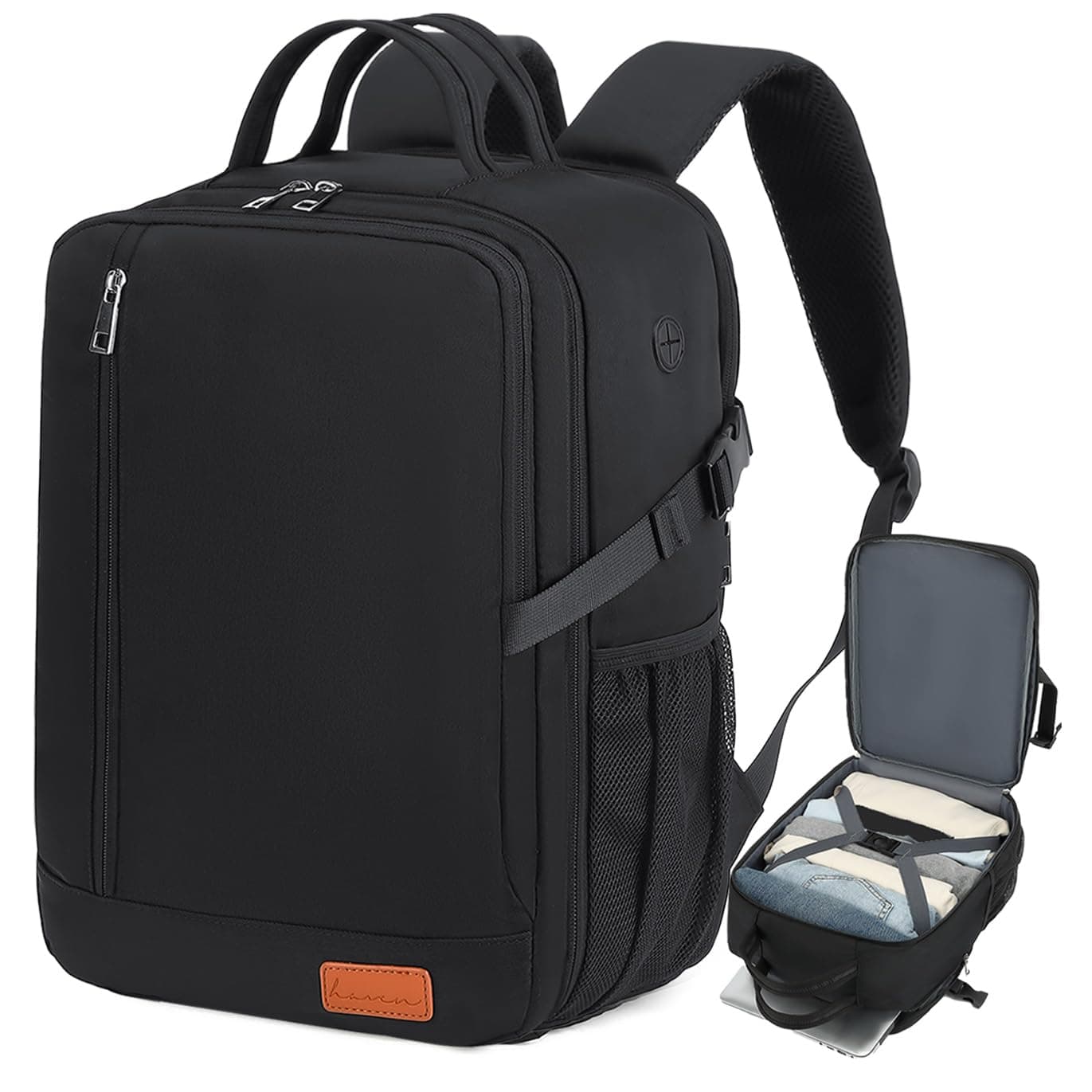 Zaino per Ryanair 40x30x20 Zaino da Viaggio 40x20x25 Aereo Bagaglio a Mano 45x36x20 Antifurto Borsa Zaini Porta Pc per Easyjet Wizz Air Vueling, con Portabottiglie D'acqua