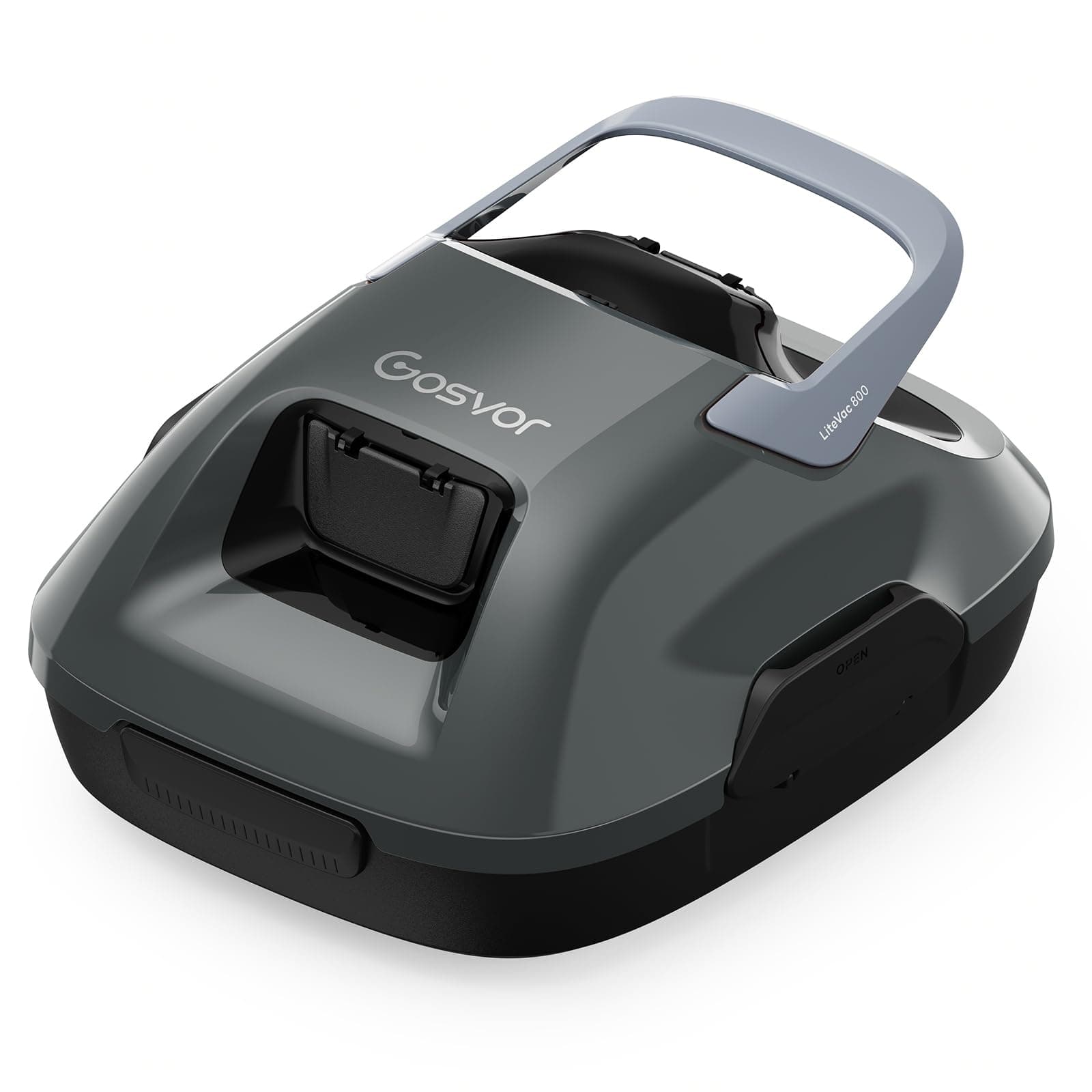 Gosvor Robot Piscine sans Fil, Aspirateur Automatique Piscine Hors Sol, 90 Min d’Autonomie, Retour Automatique, Portable, Robot de Piscine Jusqu’à 80 m²